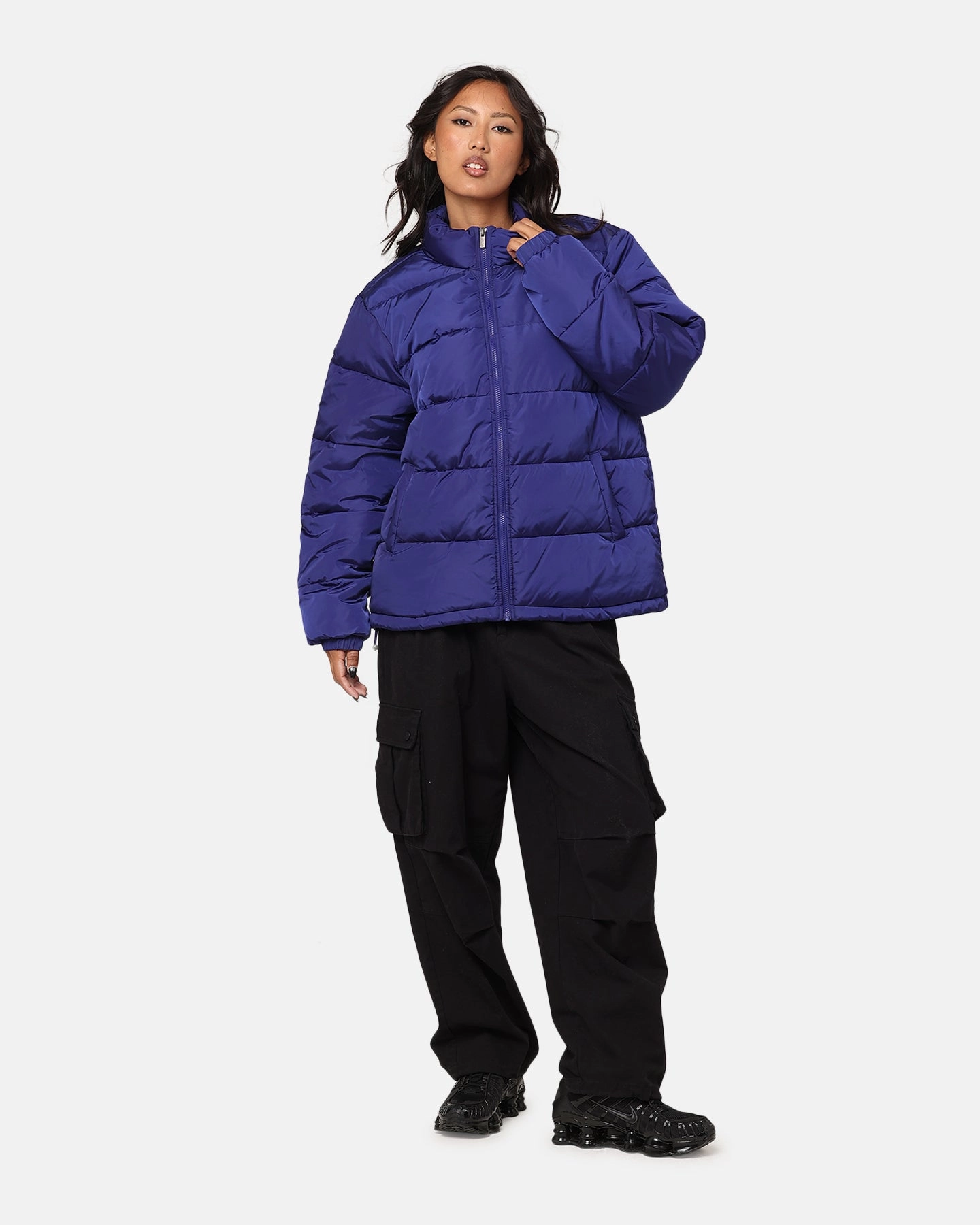 Champion Rochester Padded Puffer Jacket Chaouen Cobalt high-end Detachable Hood