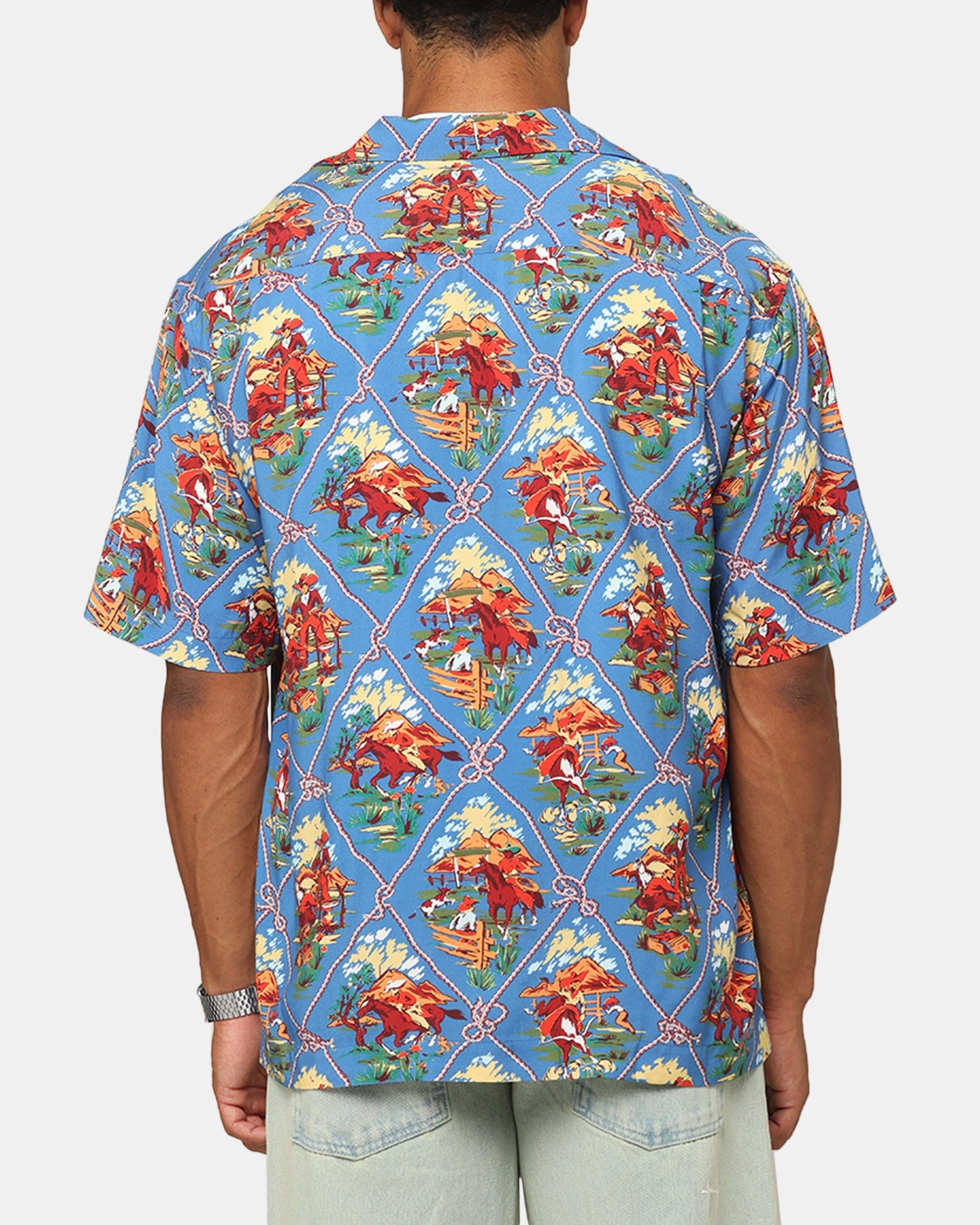 Spring Collection Ventilated Back Panel Champion Route 40 Drifter Button Up Shirt Teal