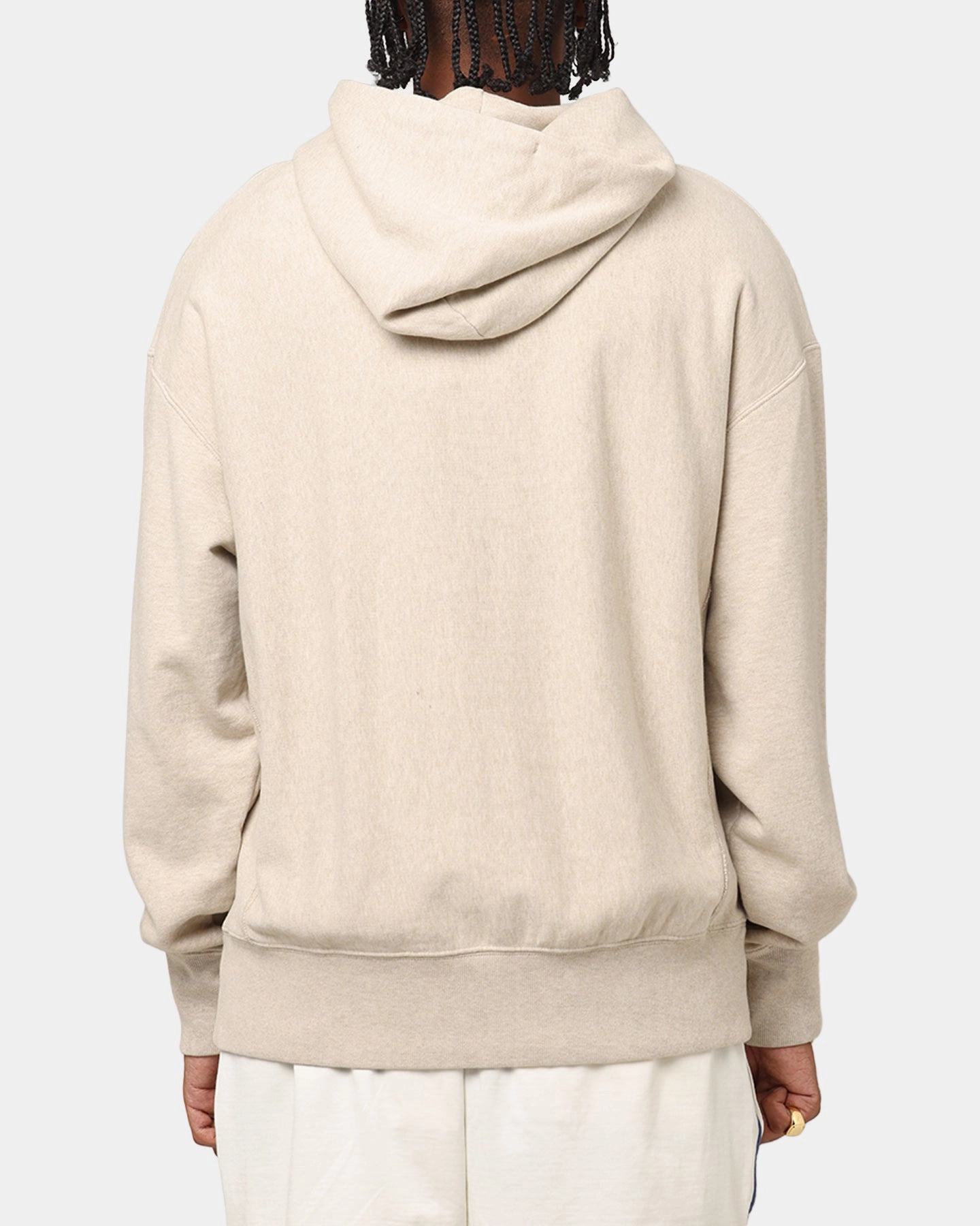 Champion Vintage Logo Sweatshirt Hoodie Oatmeal Heather Masquerade wear Ibex like