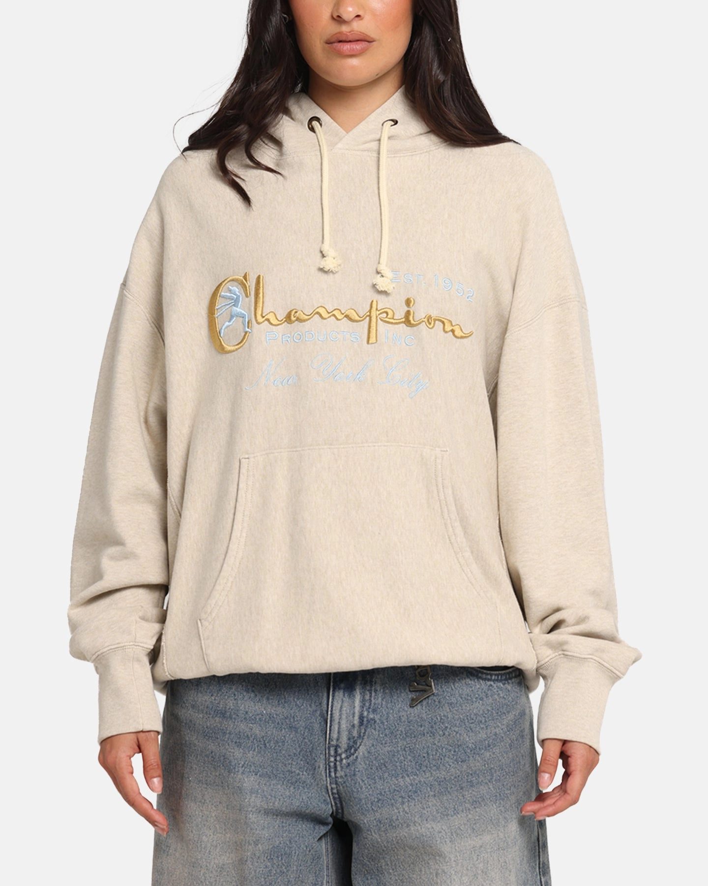 Signal Champion Vintage Logo Sweatshirt Hoodie Oatmeal Heather
