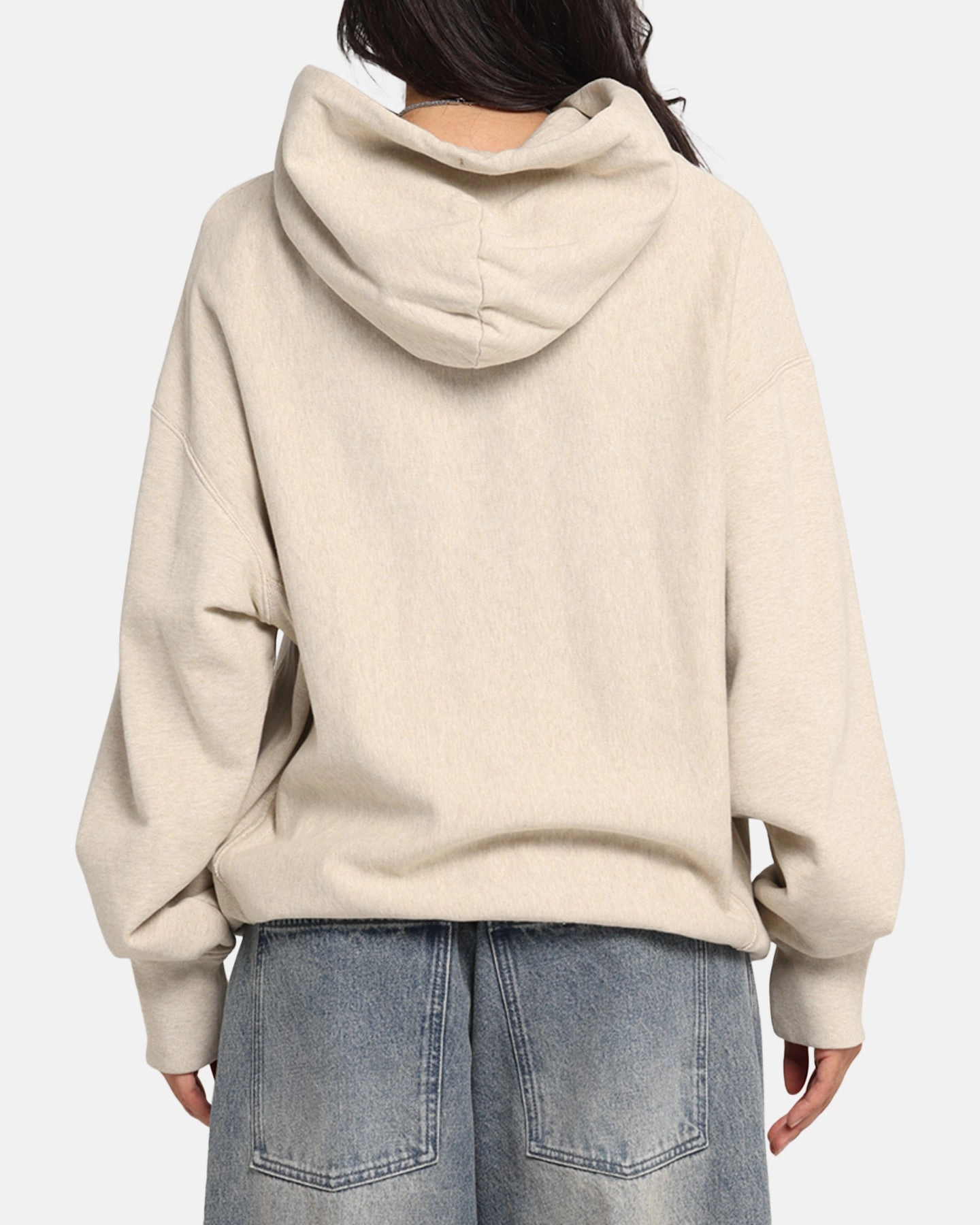 Champion Vintage Logo Sweatshirt Hoodie Oatmeal Heather Opportunity