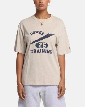 Perfect Layering Stylish Knit Look Champion Vintage Mix P.E Class T-Shirt Oatmeal Heather