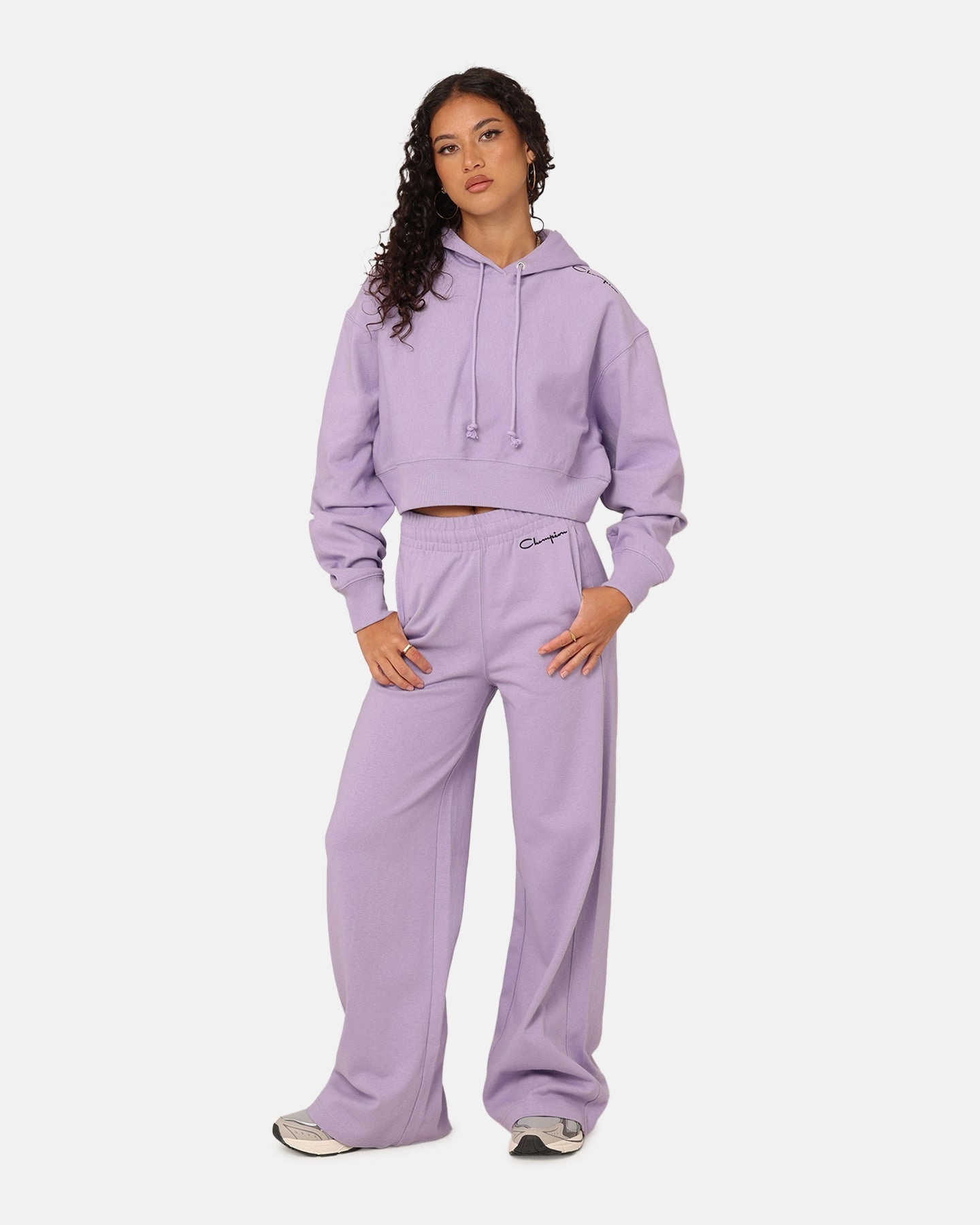 Nightwear Street Chic Champion Women's Jersey Cinch Hoodie Lavender U62 Cs
