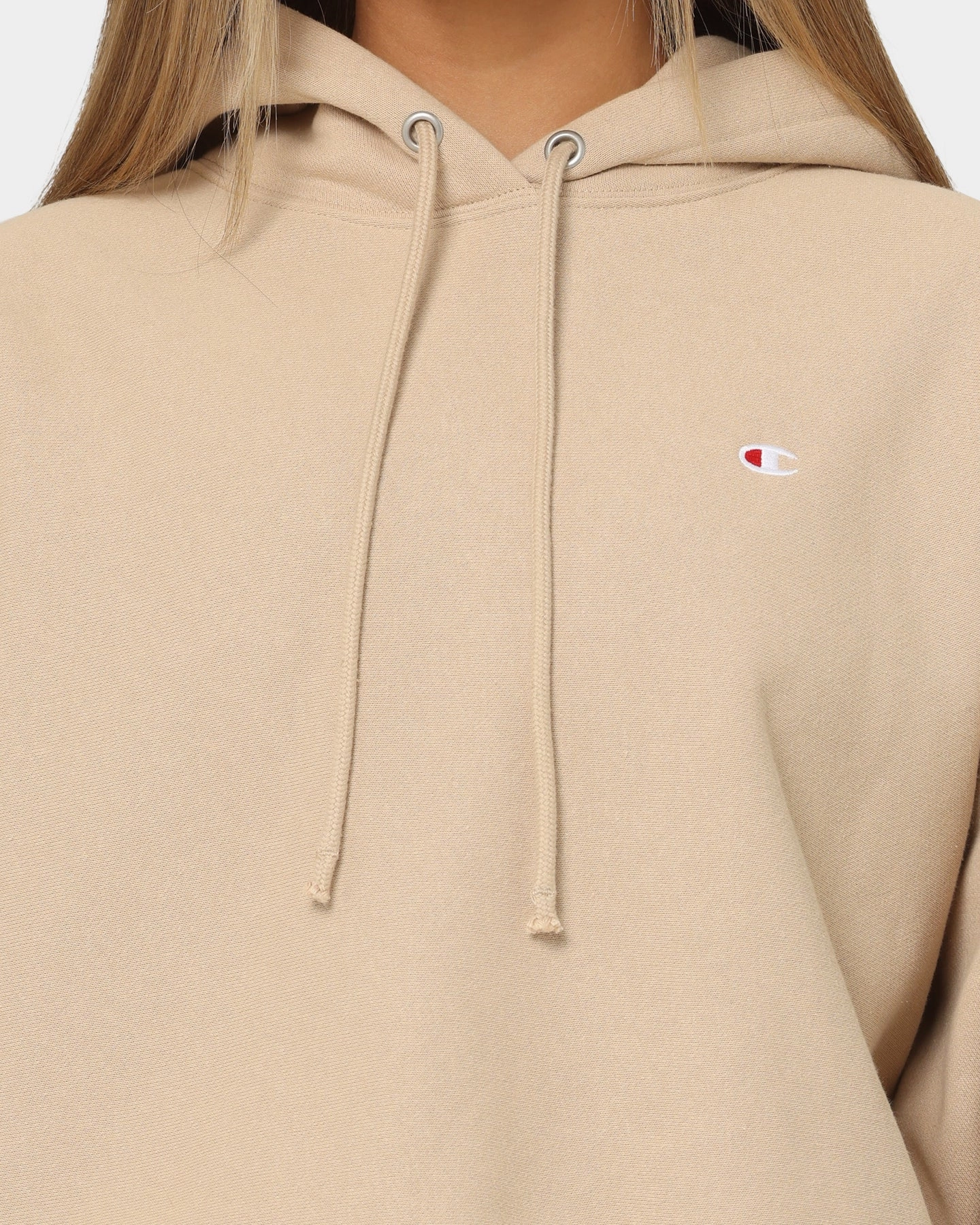 Rack Champion Women's Reverse Weave Level Up Hoodie Cafe Latte