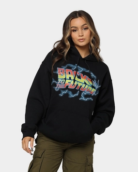 American Thrift X Back To The Future Back To The Future 1 Hoodie Black Layering Comfort Wear Casual Essential Wear