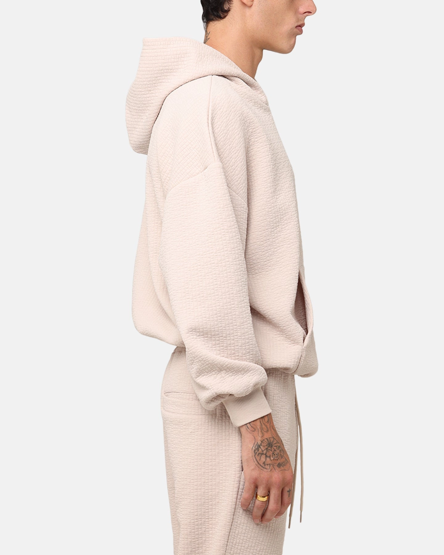 XXIII Pebble Textured Hoodie Stone Golf wear