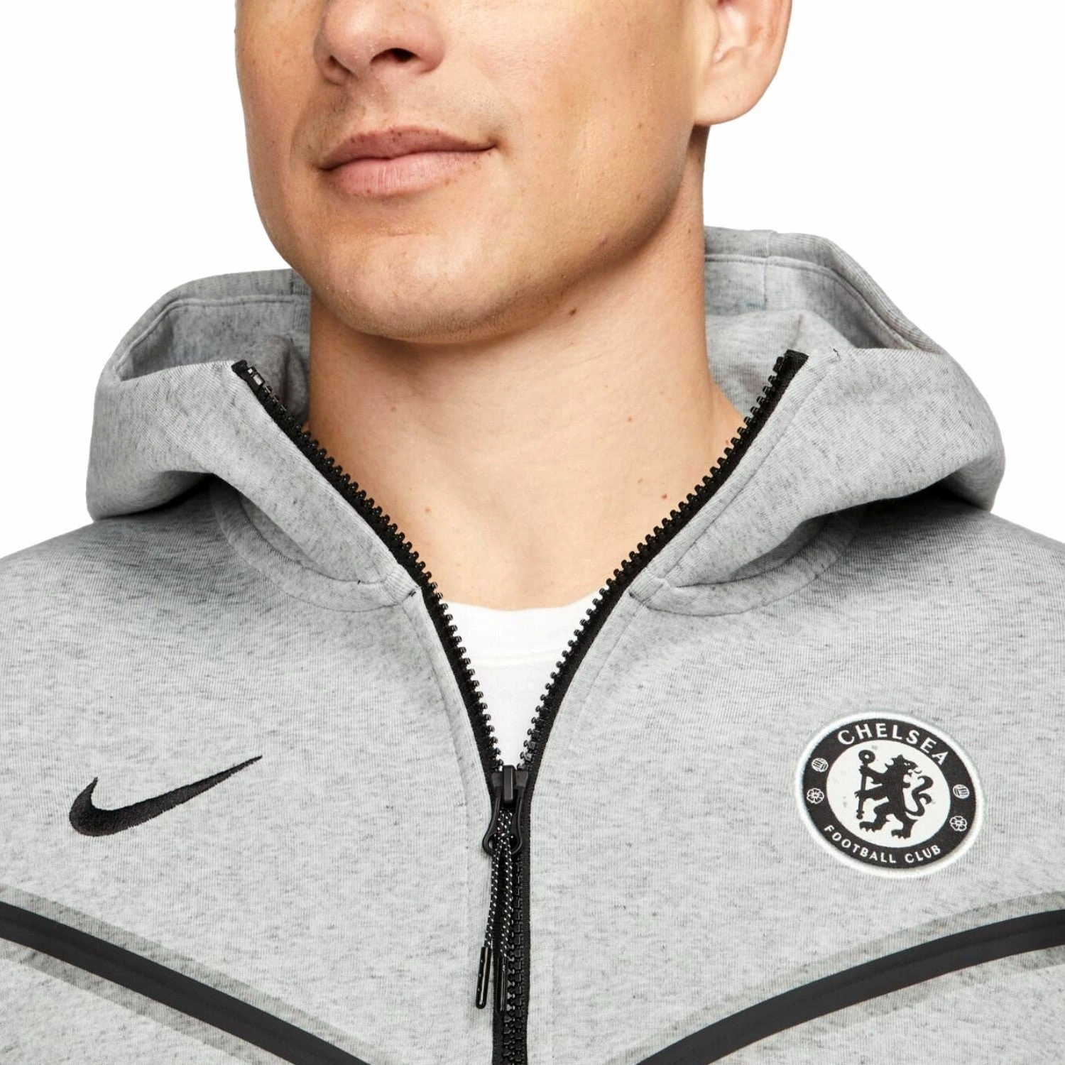 Chelsea FC grey Tech Fleece presentation tracksuit 2023/24 - Nike Flexible Activewear Workwear alternative