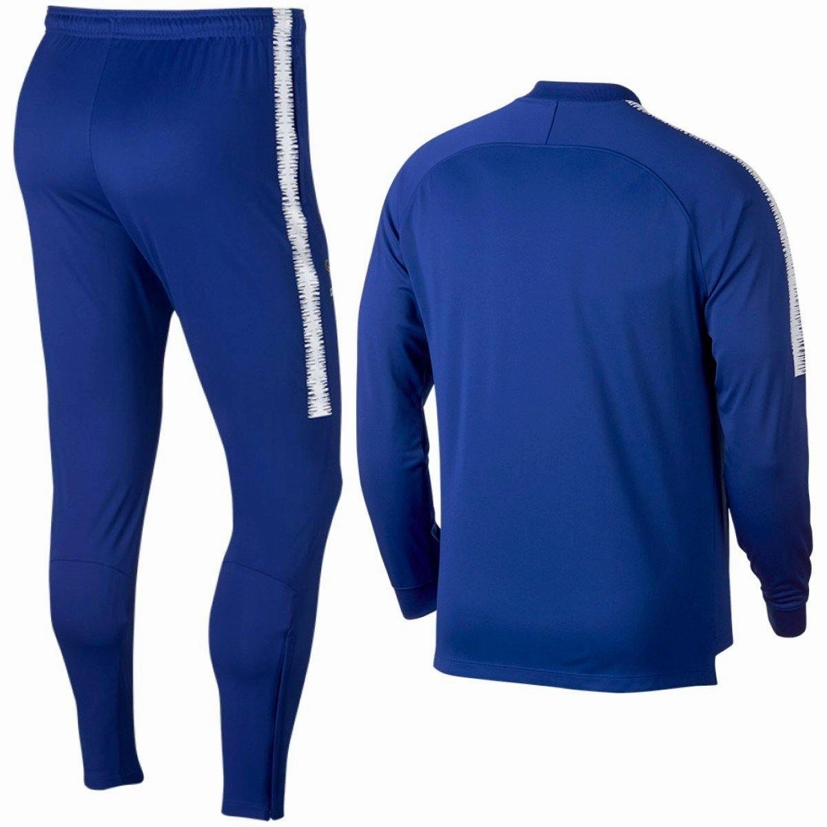 design Tactical Chelsea Fc Training Presentation Soccer Tracksuit 2018/19 Blue - Nike