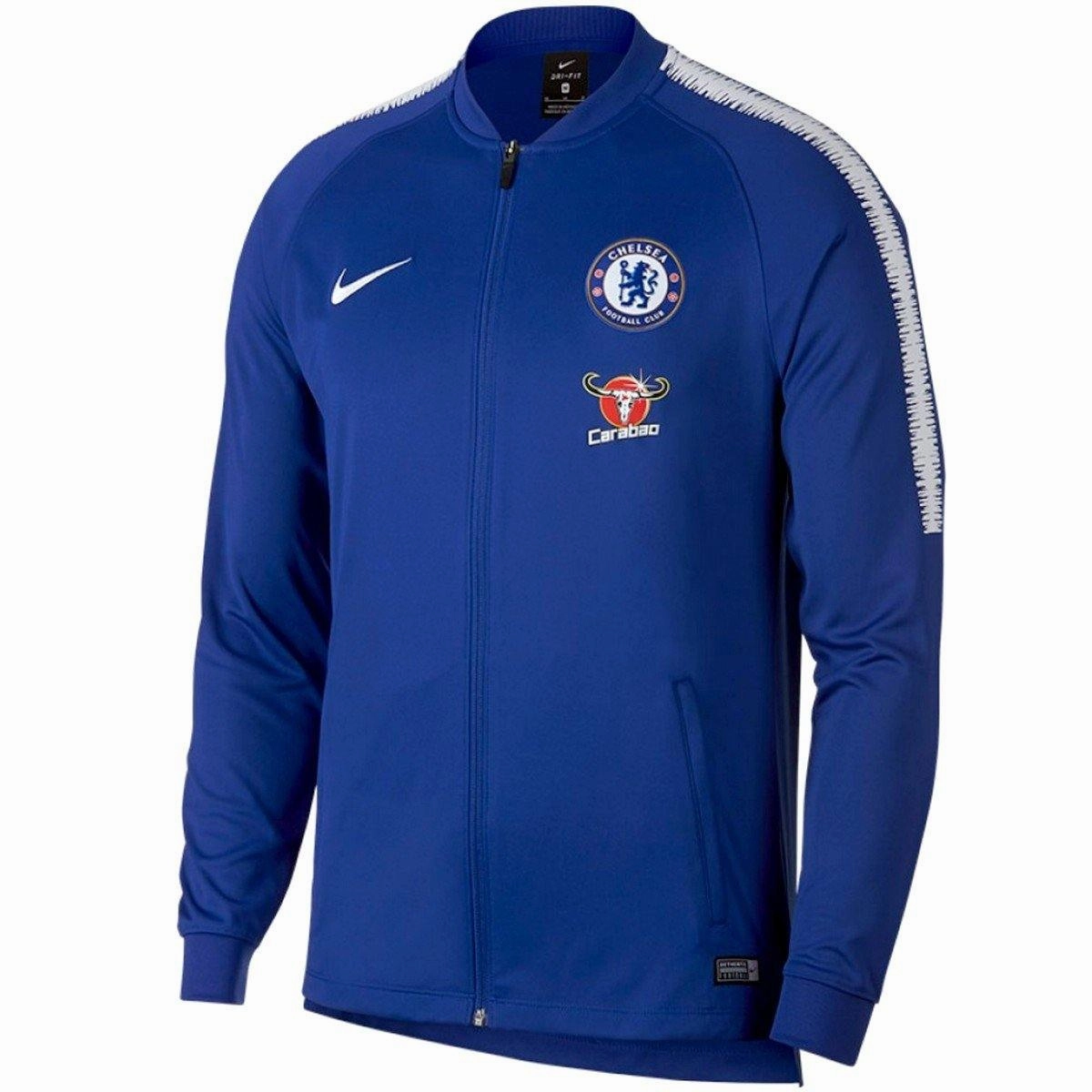 Chelsea Fc Training Presentation Soccer Tracksuit 2018/19 Blue - Nike QuickDry Material nylon