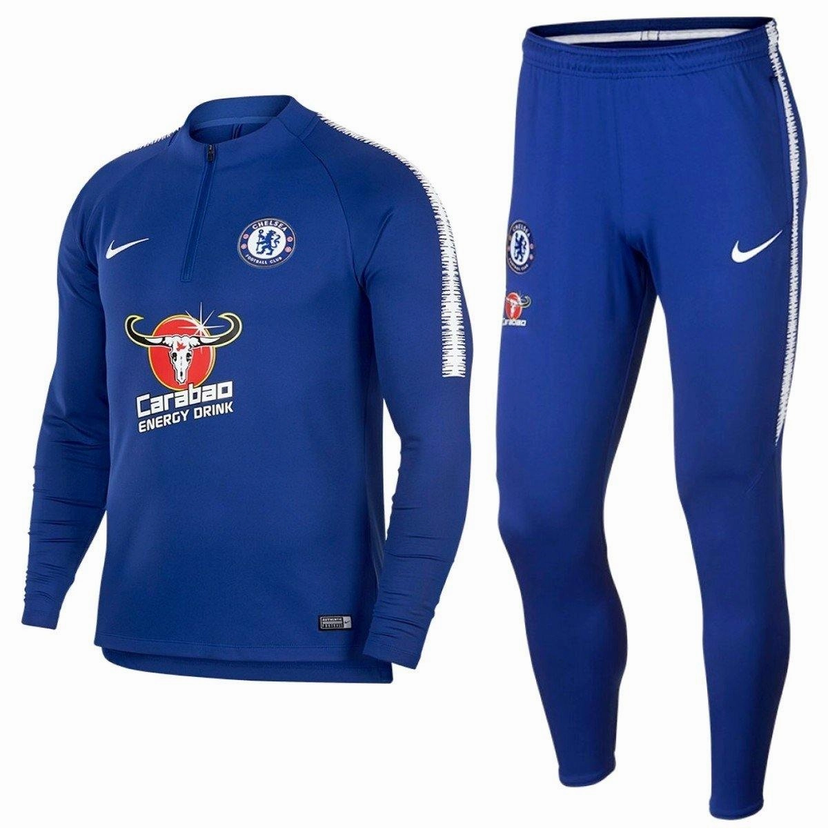 Resilience Chelsea Fc Training Technical Soccer Tracksuit 2018/19 Blue - Nike