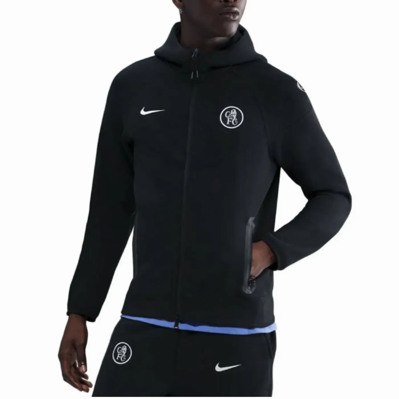 Chelsea UCL Tech Fleece presentation tracksuit 2025/26 - Nike High Elasticity Waistband QuickAbsorb Sweat Management