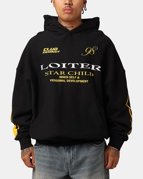 Fall Friendly Loiter Star Child Hoodie Black
