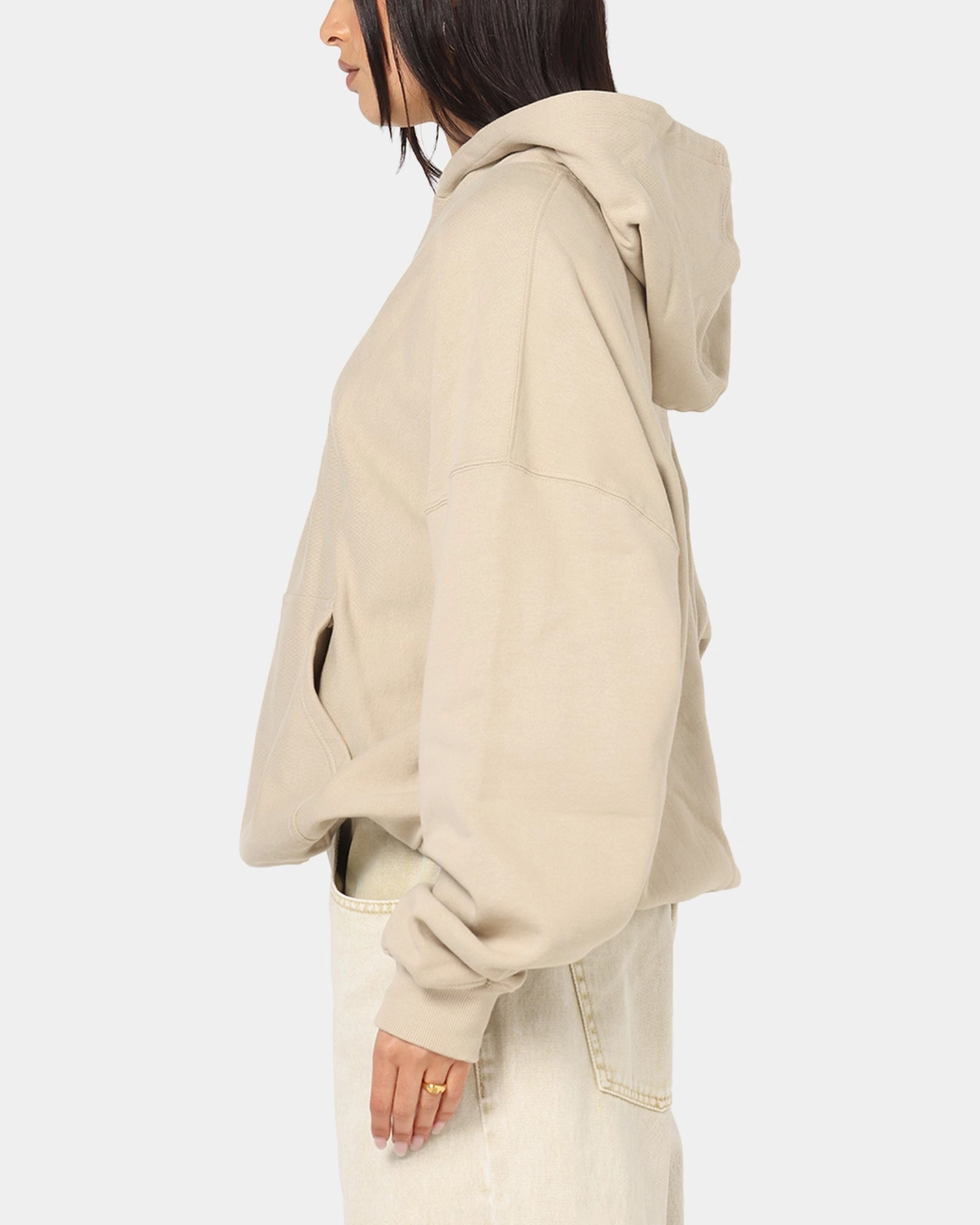 Mink like Culture Kings Oversized Hoodie Stone