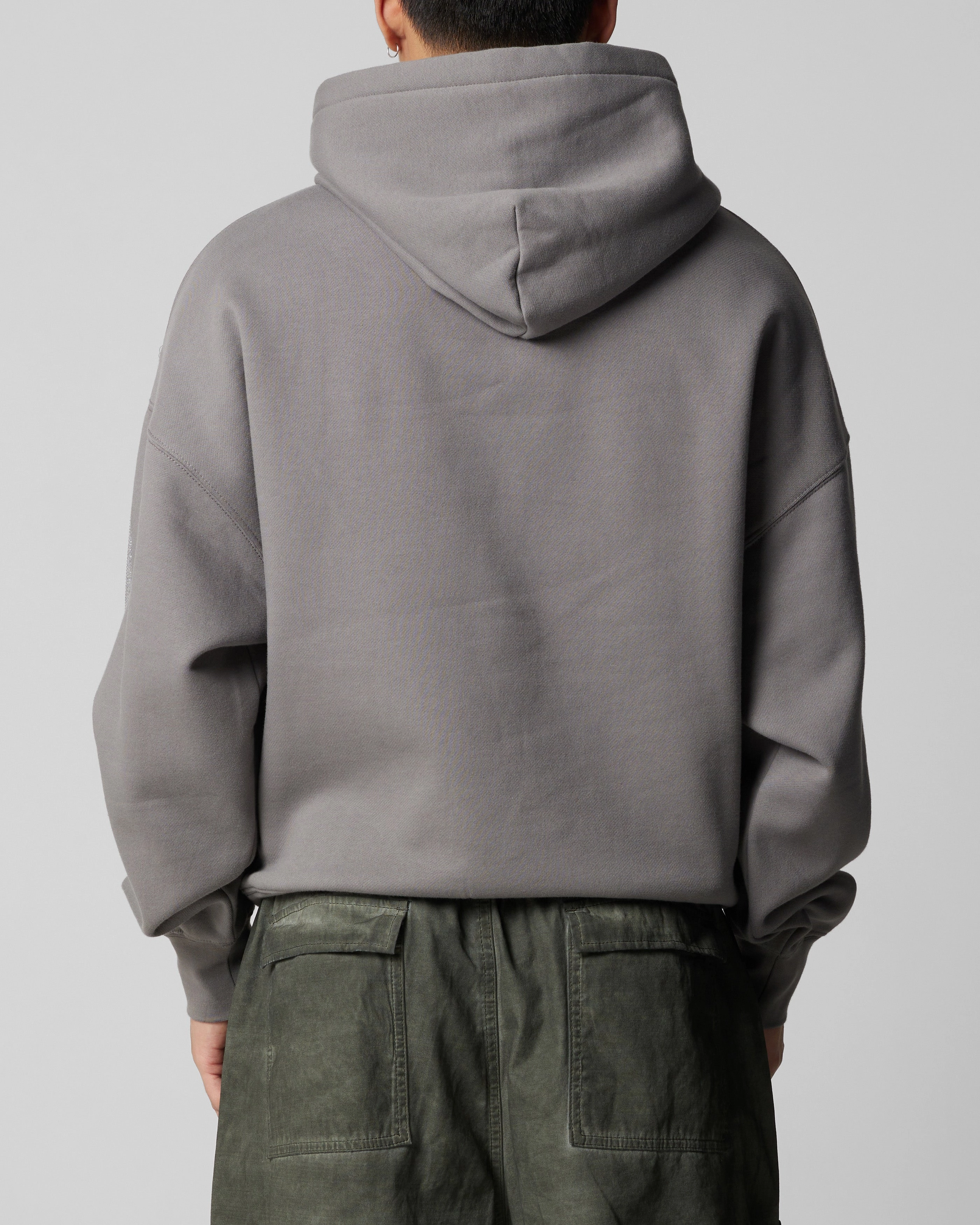 Loiter Atlantic Rhinestone Hoodie Charcoal Rayon blend