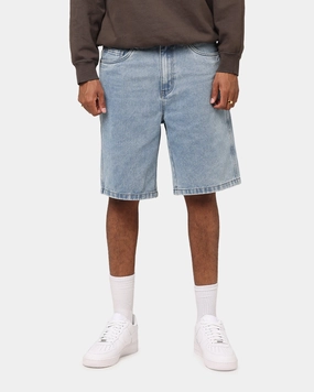 Travel Light S Double Denim Standard Shorts Blue Washed Denim