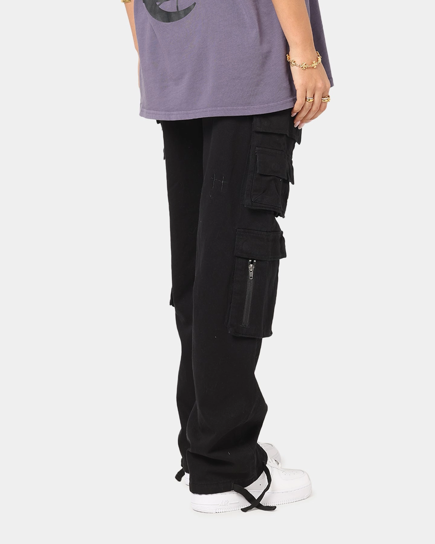 Active Stretch Quick Wash Saint Morta Modern Utility Cargo Pants Washed Black