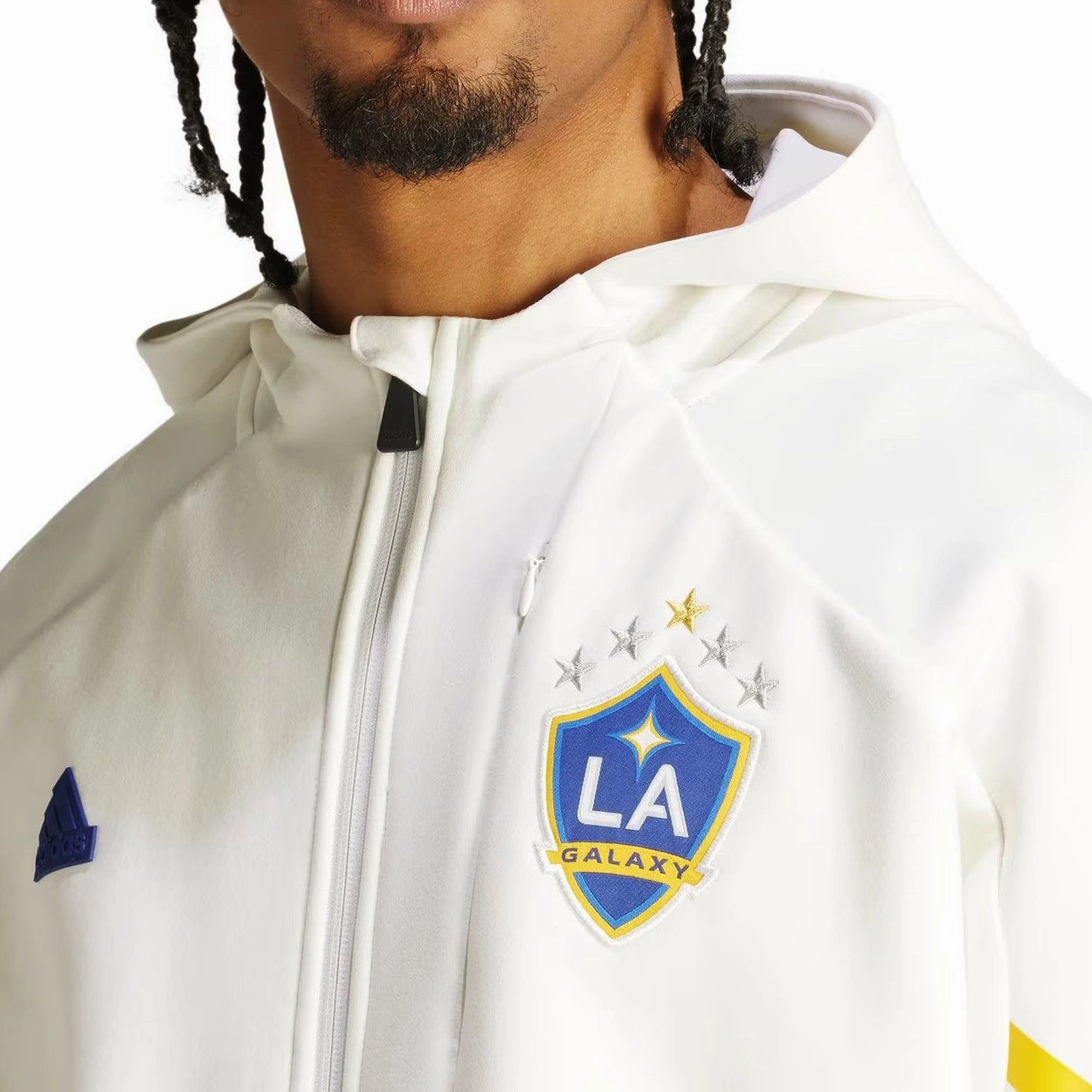 LA Galaxy pre-match presentation soccer tracksuit 2023/24 - Adidas AntiPilling Fabric