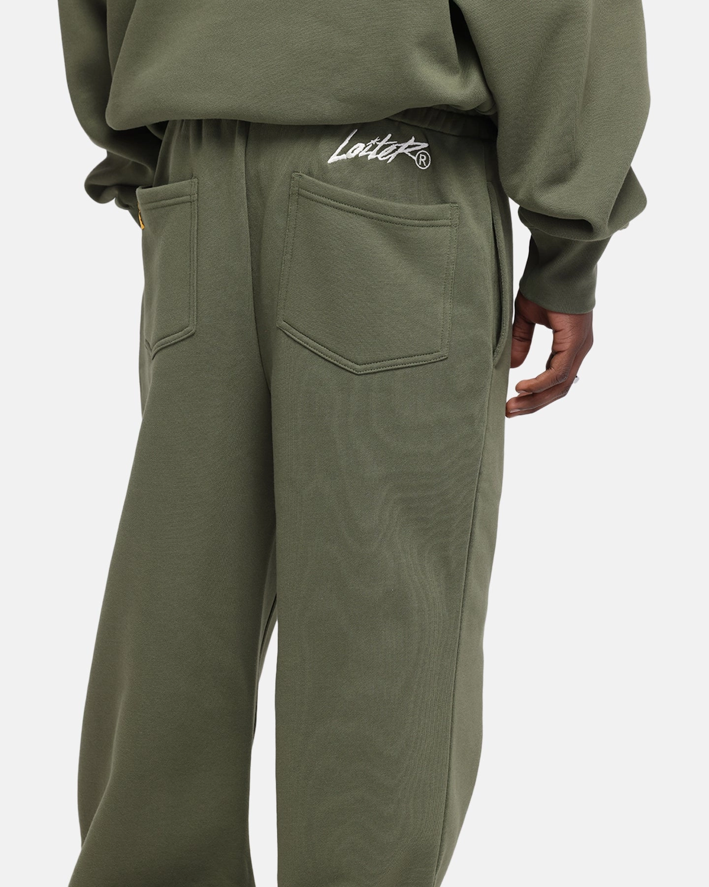 Loiter Hybrid Sweatpants Olive Quick Adjust Fit