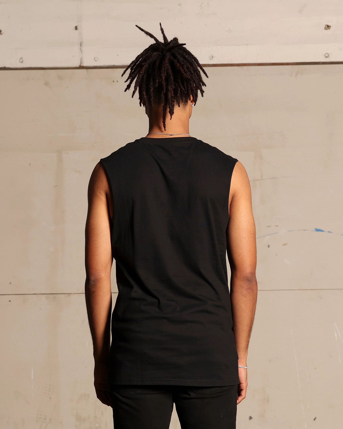 Layered Look Saint Morta Shadow King Muscle T-Shirt Black