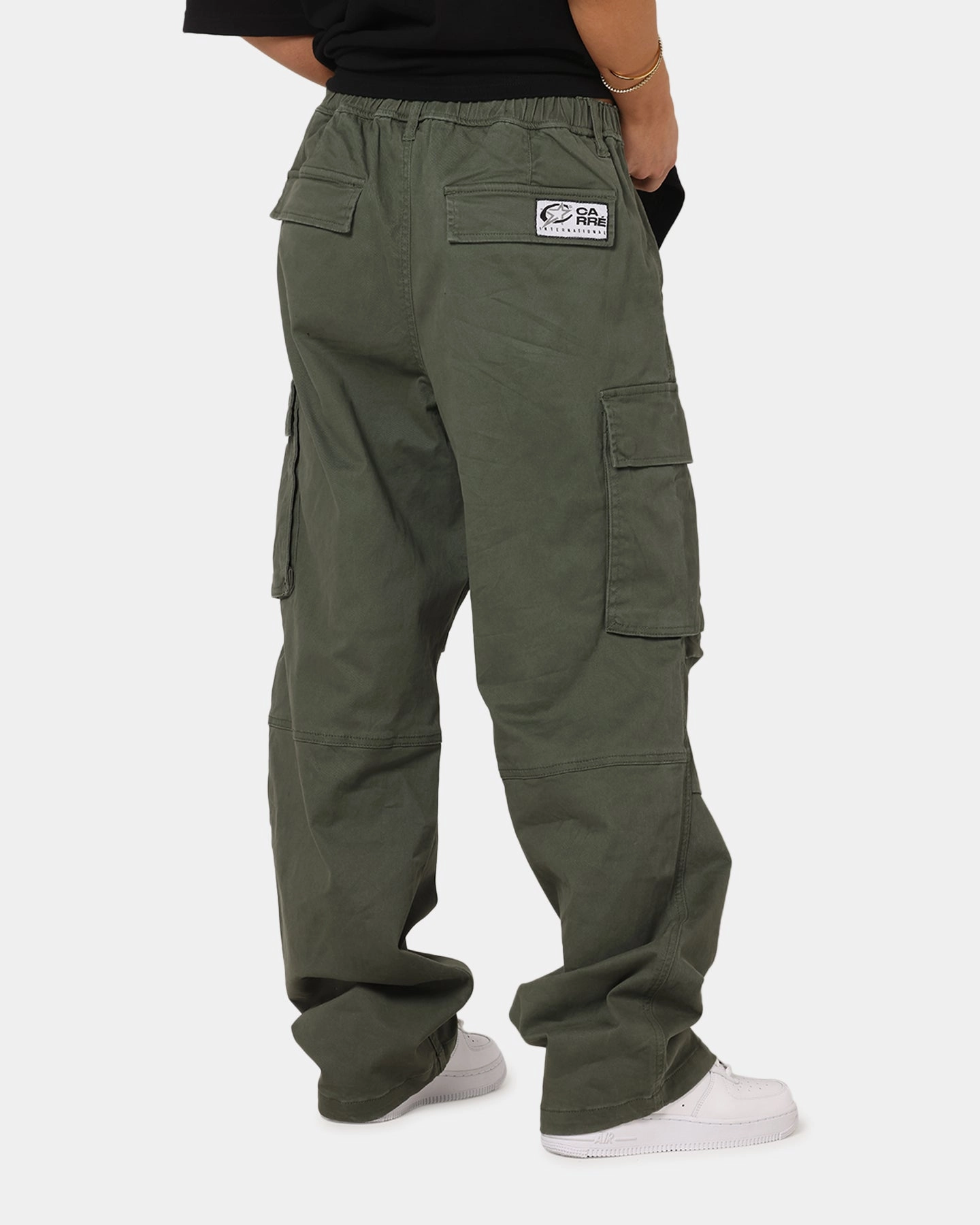 FlexibleKnees ErgonomicArticulatedDesign Carre Classic Cargo Pants Khaki