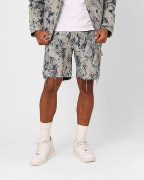 Trendy Comfort XXIII Rosa Jacquard Shorts Blue