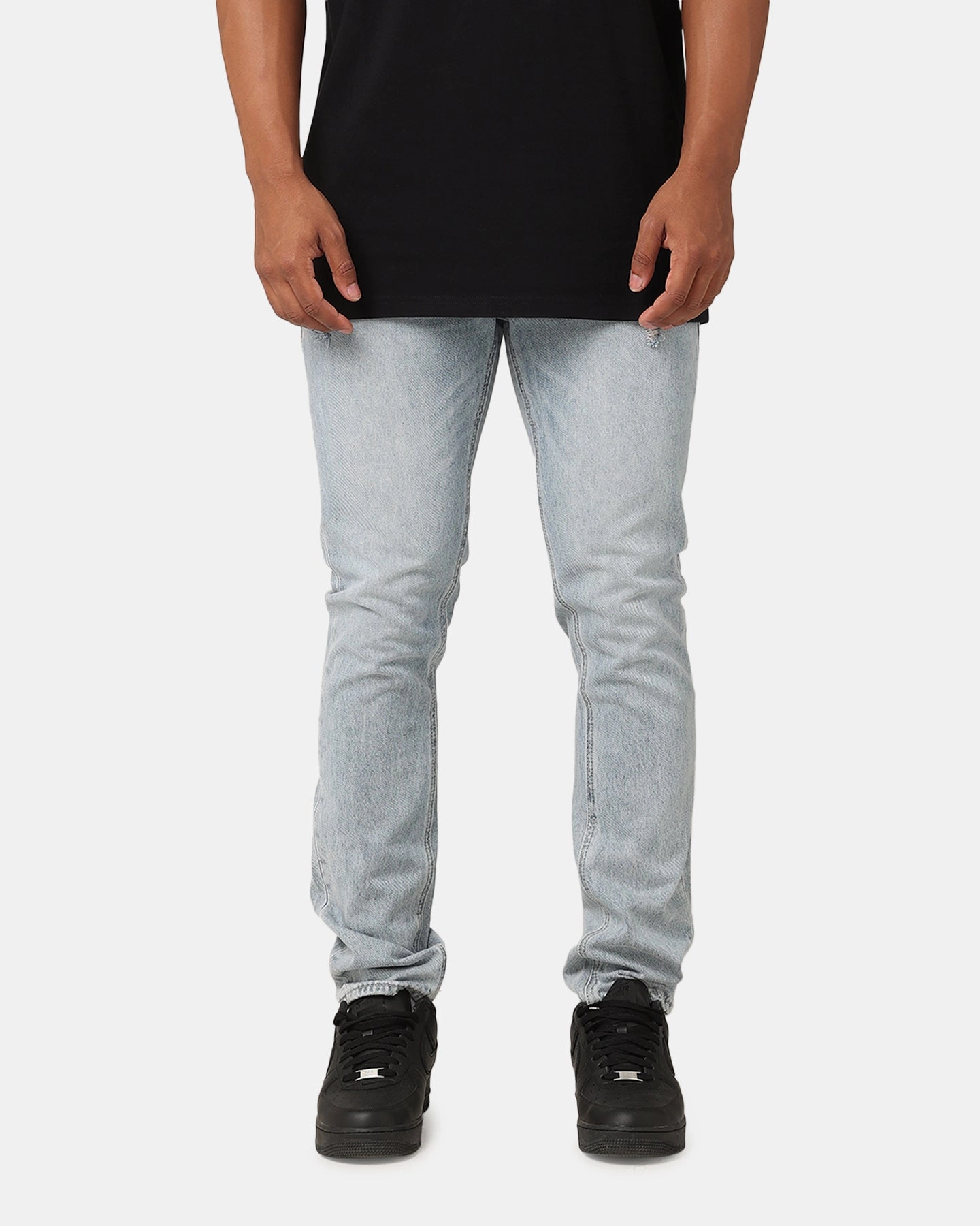 Youth Style Weekend Style Rainy Day Saint Morta Fimi Distressed Jeans Acidwash Denim