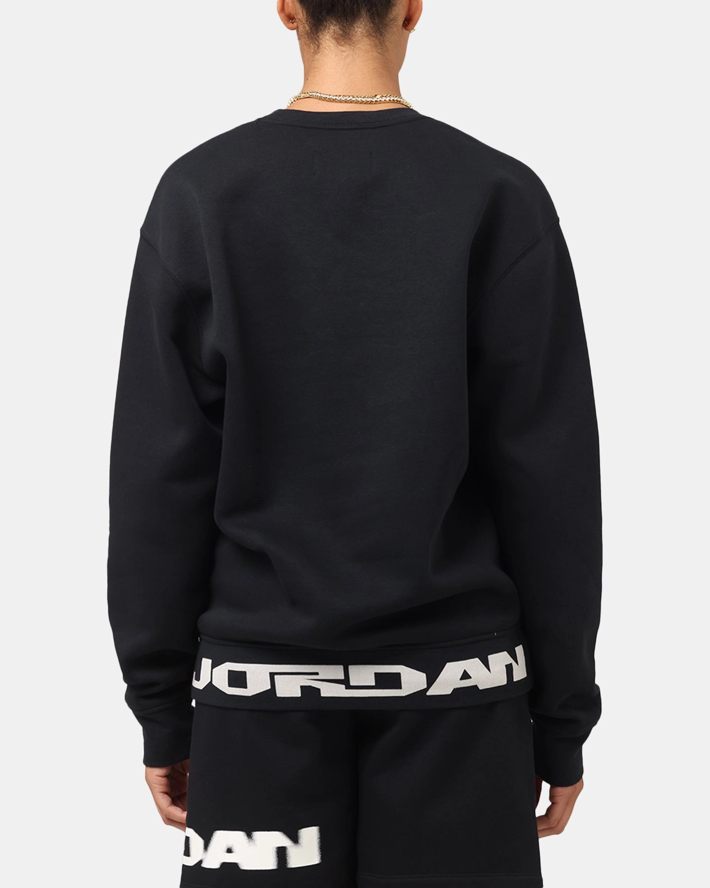 Jordan Jumpman MVP Graphic Fleece Crewneck Sweatshirt Black/Sail All Season Knitwear Stylish Wear