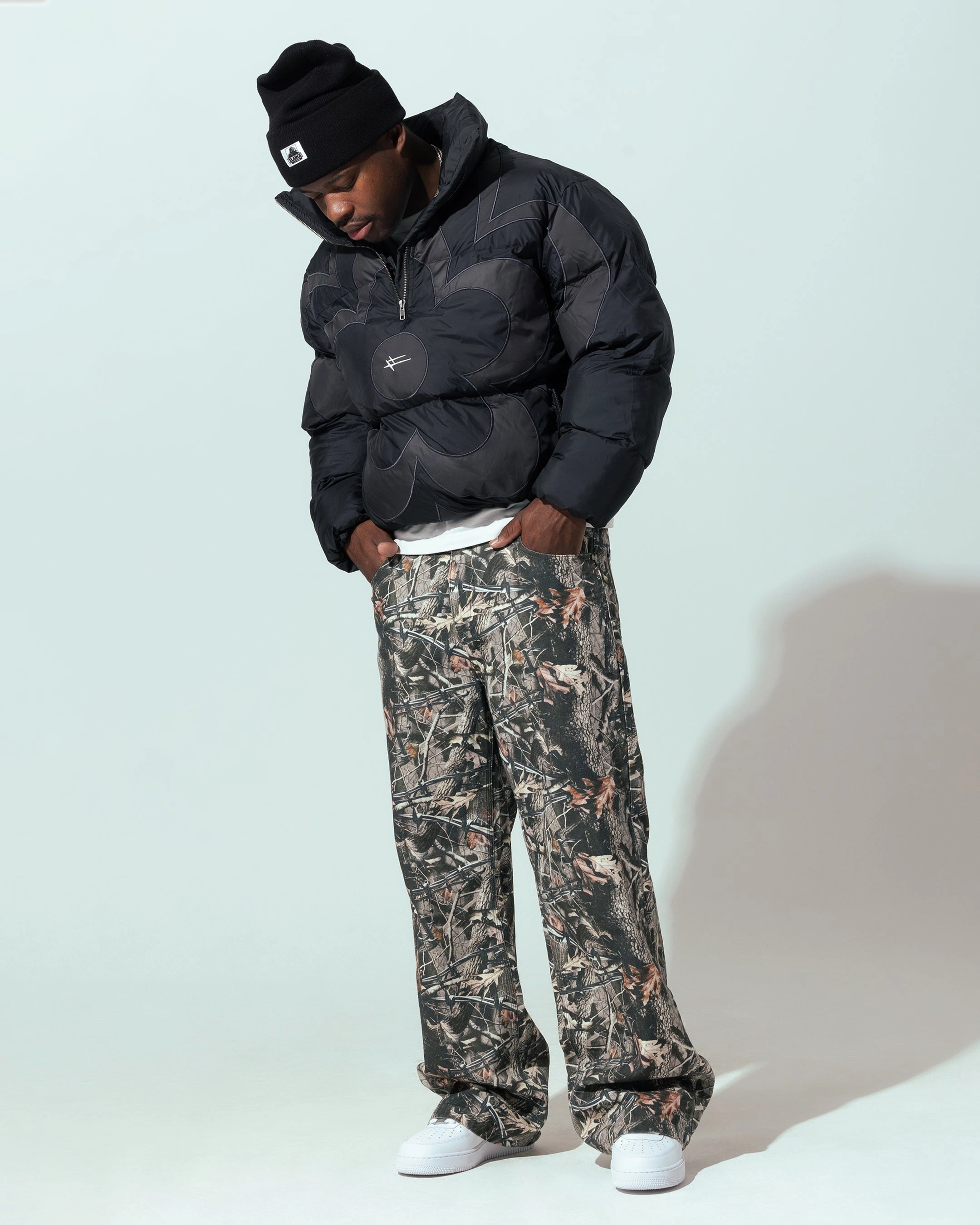 Double Stitched Seams Loiter Hunter Camo Pants Camo