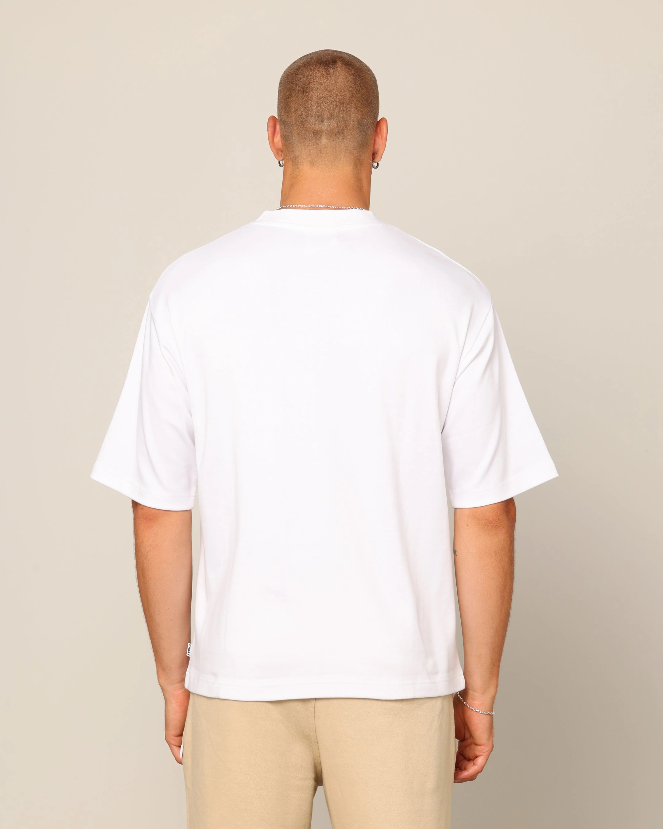Carr?? Blanc Boxy T-Shirt White Anti Static Treatment
