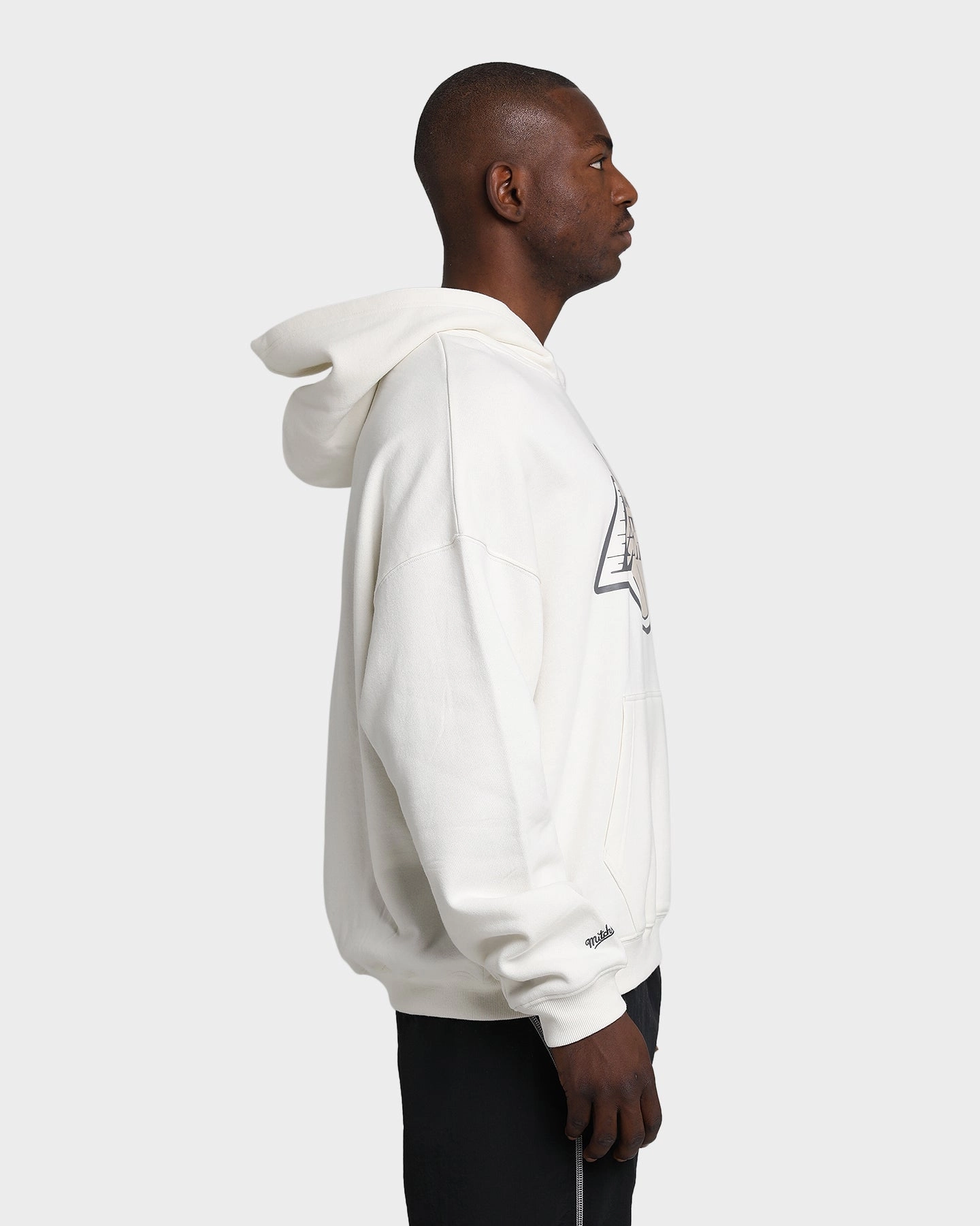 Mitchell & Ness Los Angeles Lakers Bleach Logo Hoodie Unbleached Casual Warmth