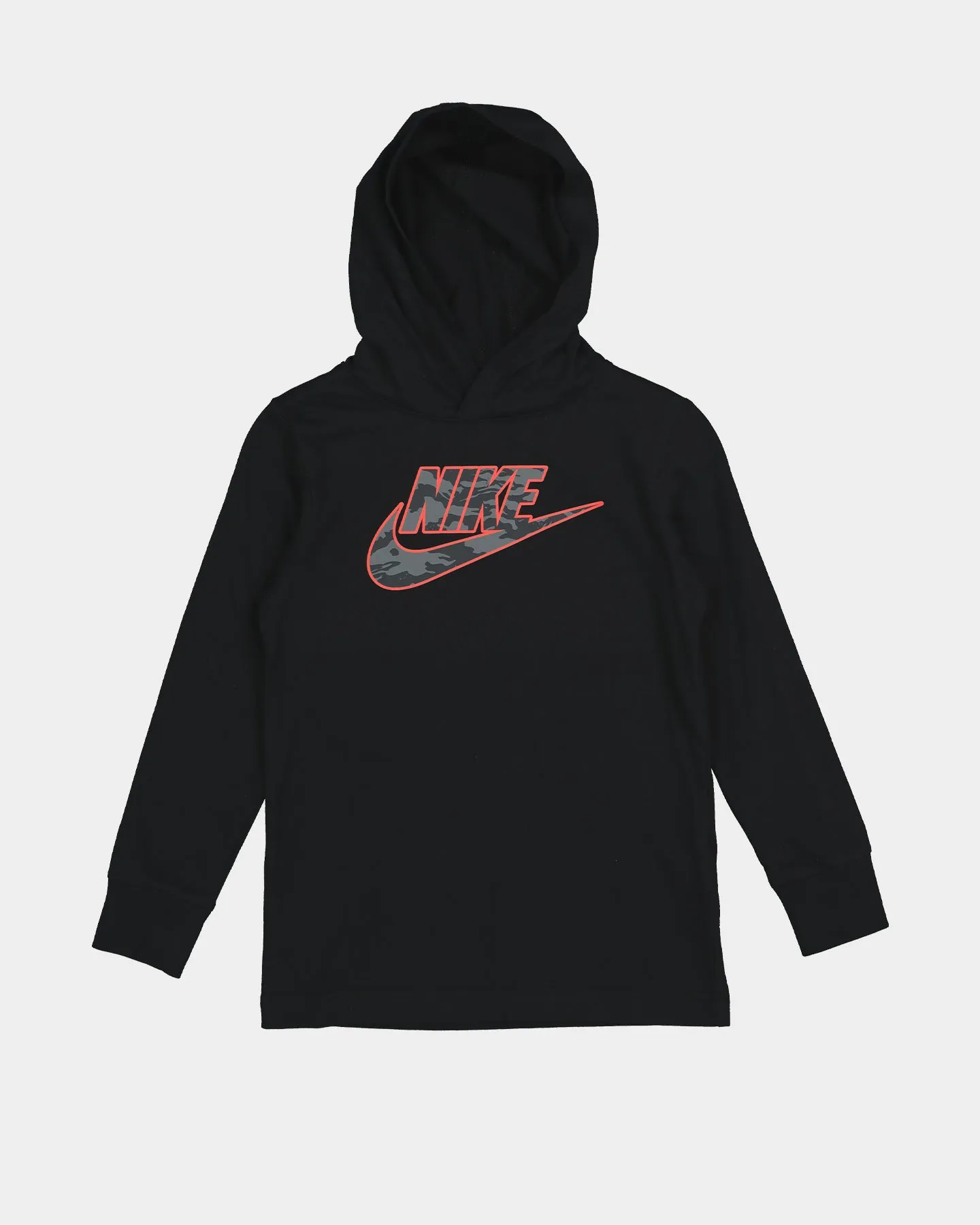 Nike Kids' Nike Sportswear Club Camo Jersey Black Durable Seams Water Repellent Coating