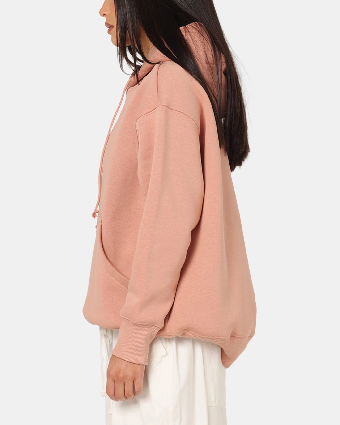 High Durability Fabric Nike Women's Sportswear Phoenix Fleece Oversized Pullover Hoodie Rose Gold