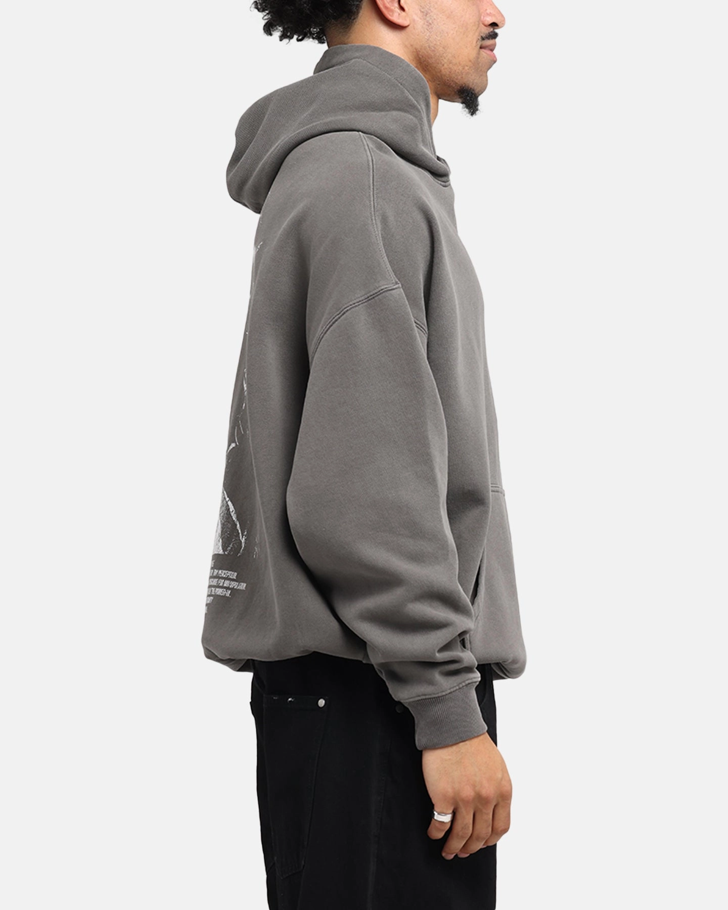 Street Ease Possum like The Anti Order Truth In Chaos Boxy Hoodie Washed Charcoal
