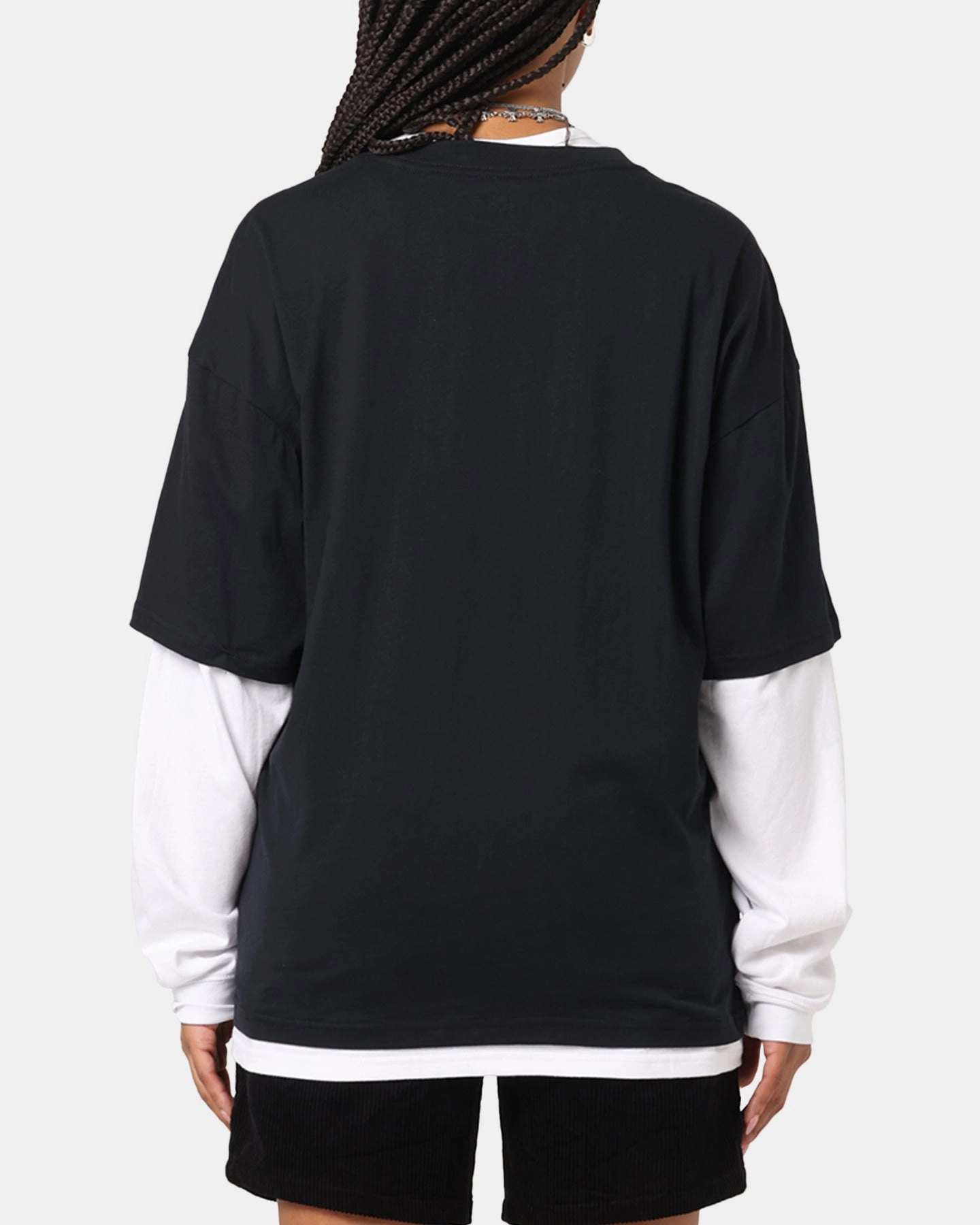 Pantera Pantera Layered Long Sleeve T-Shirt Black Wash Comfy Layer Easy Care