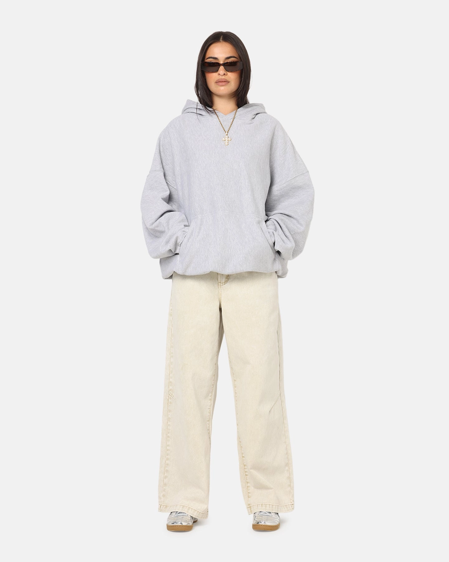 Street Feel Cozy Motion Culture Kings Oversized Hoodie Light Marle