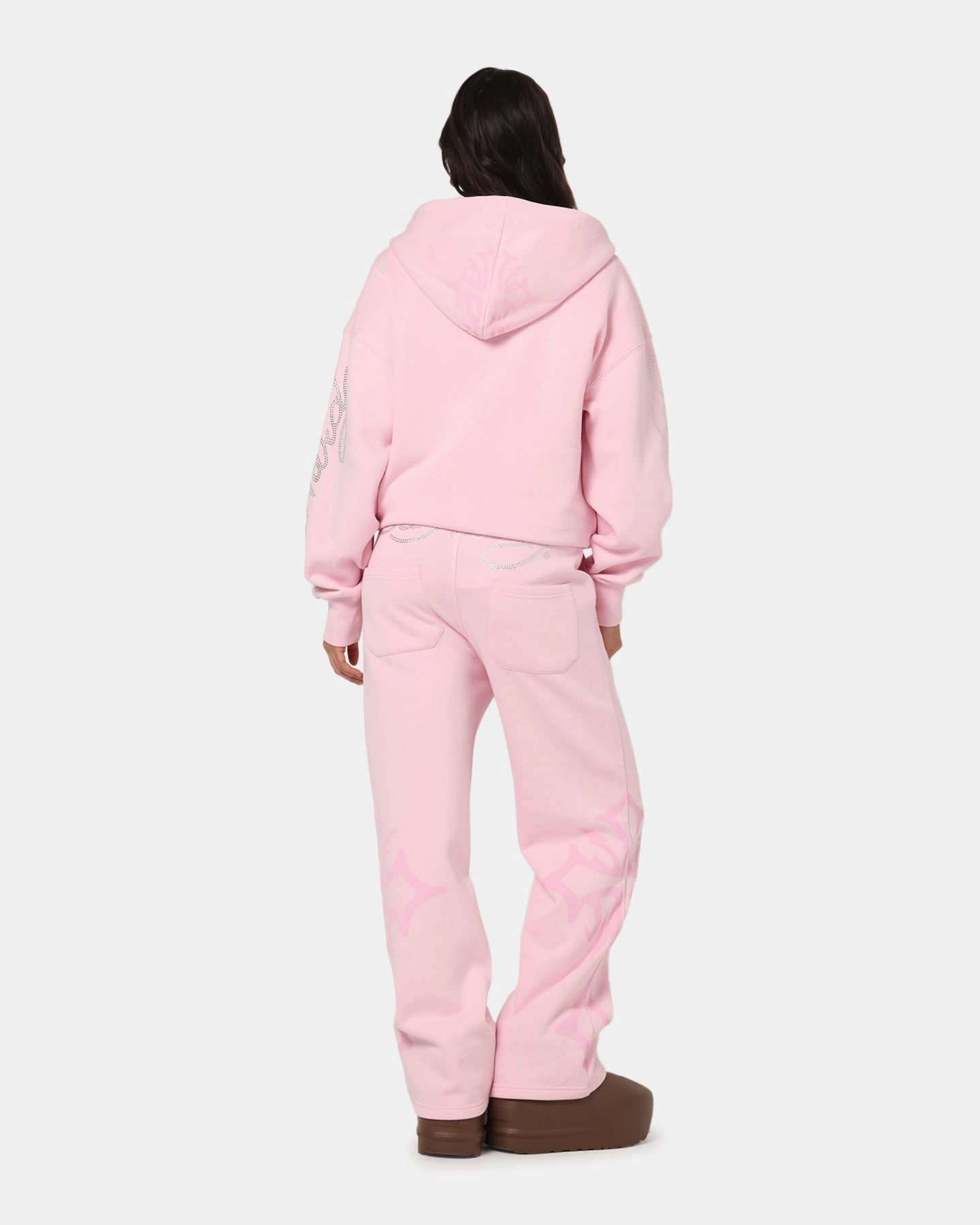 Summer Vacation Ed Hardy Trinity Zip Hoodie Pink