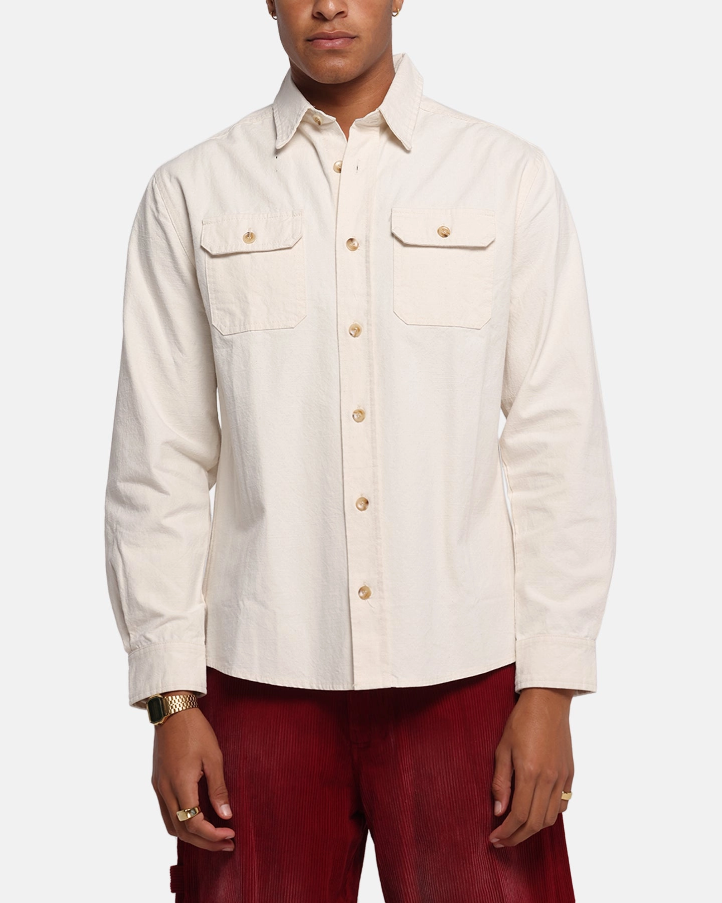 XXIII Slub Overshirt Natural Sustainable fashion