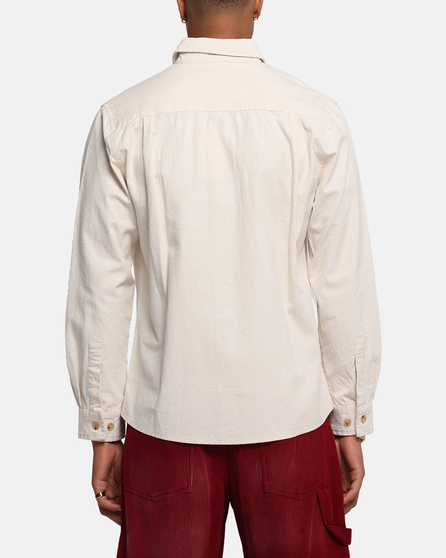 XXIII Slub Overshirt Natural Sustainable Weave