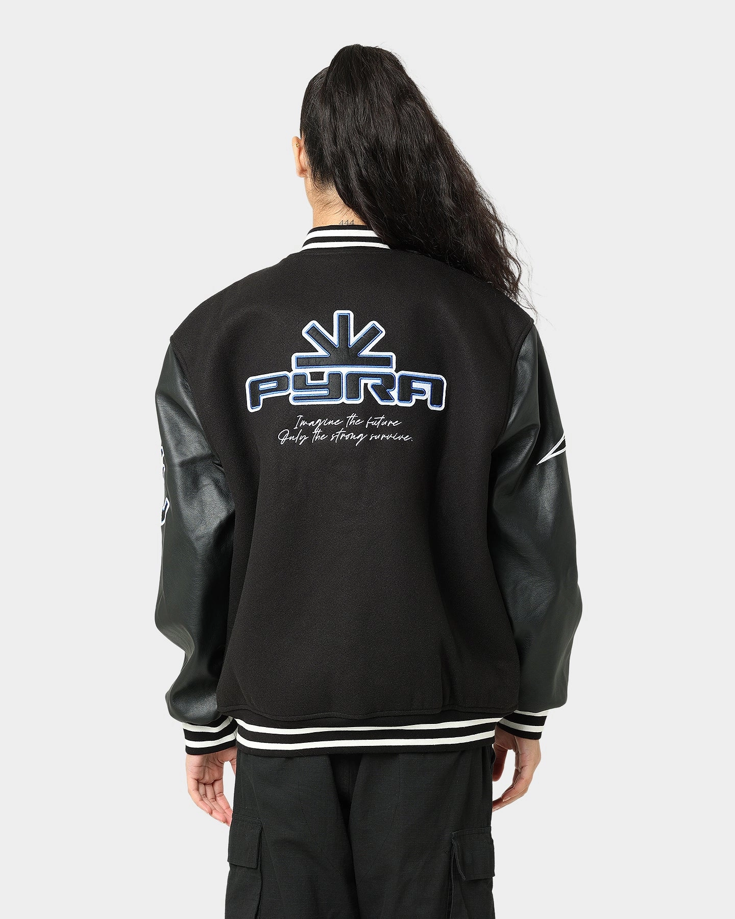 Pyra Imagine Varsity Jacket Black/Blue Practical Jacket special - occasion wear