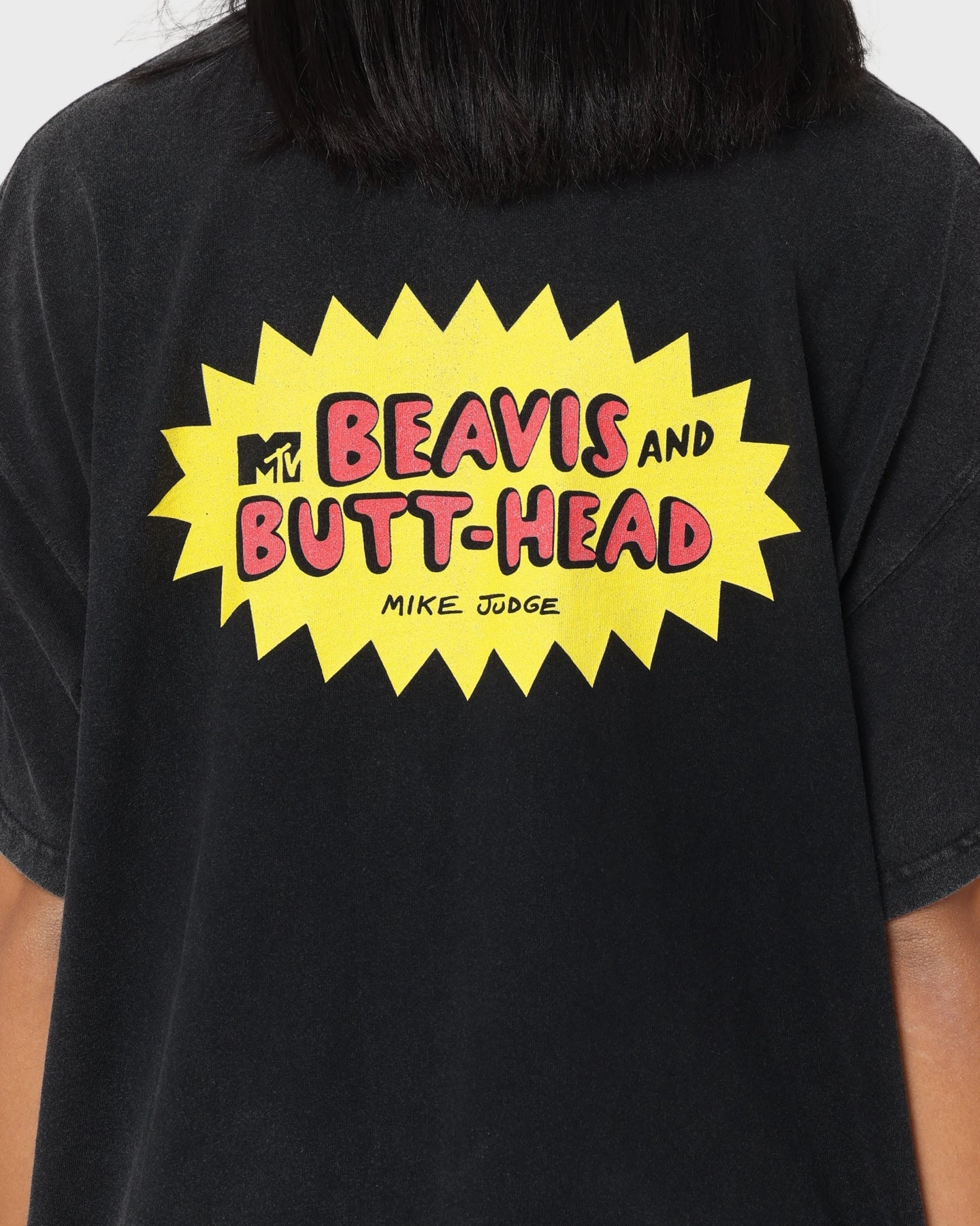 Seam Free Shoulders American Thrift American Thrift X Beavis & Butthead Rock T-Shirt Vintage Black