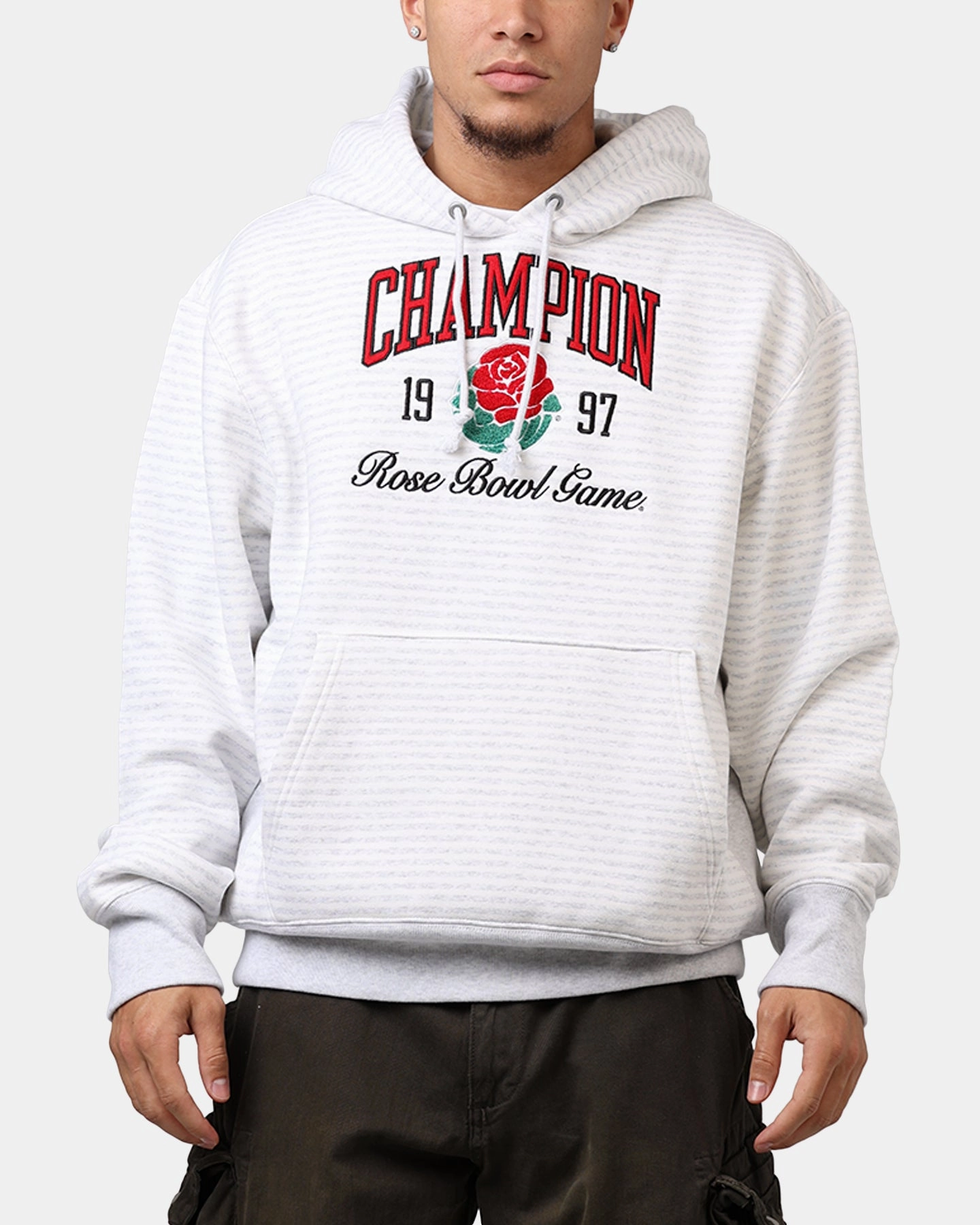 Champion Arena Pullover Hoodie White Circulate Effort