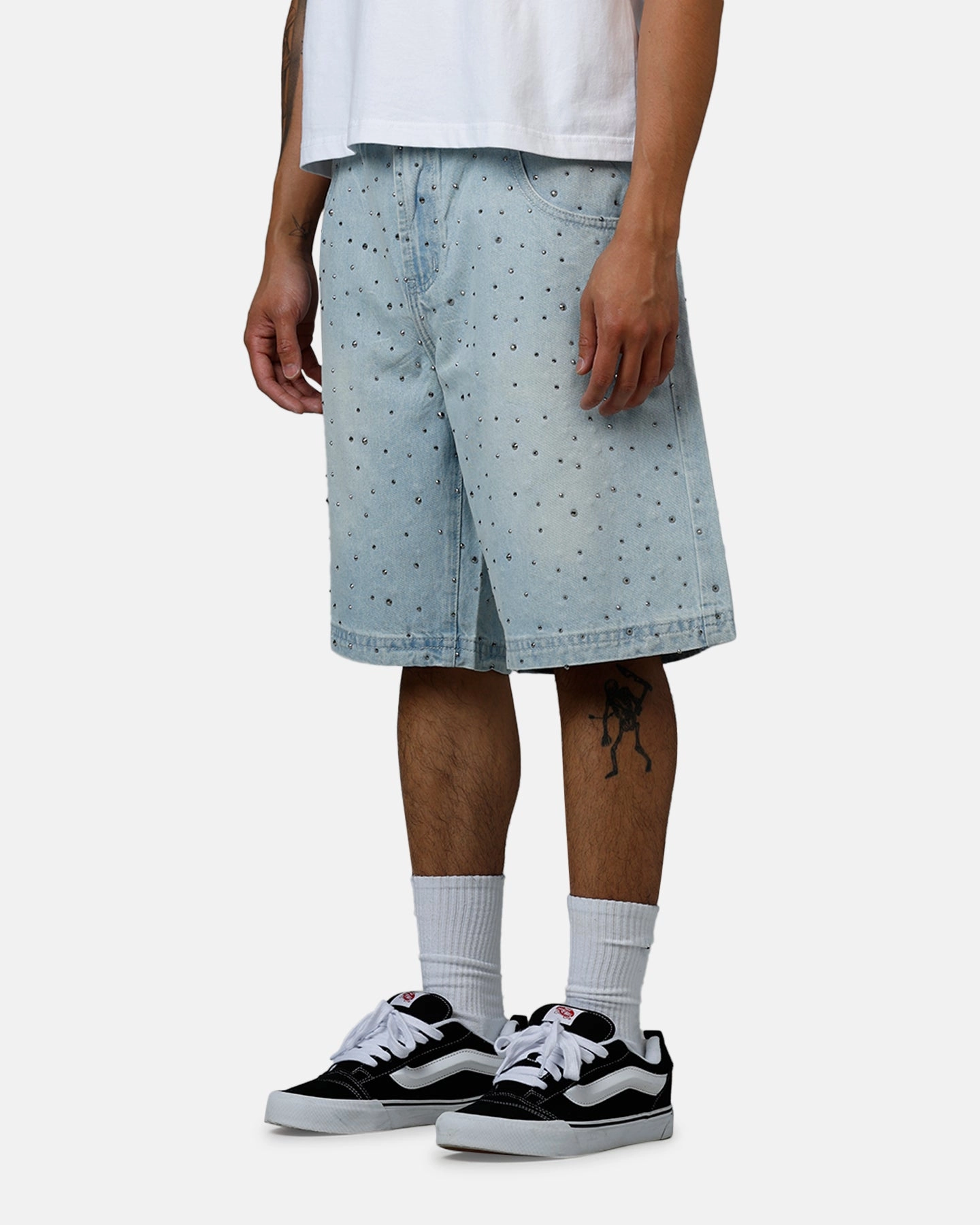 Odor-resistant Saint Morta Amplus Glamourama Jorts Blue Dust