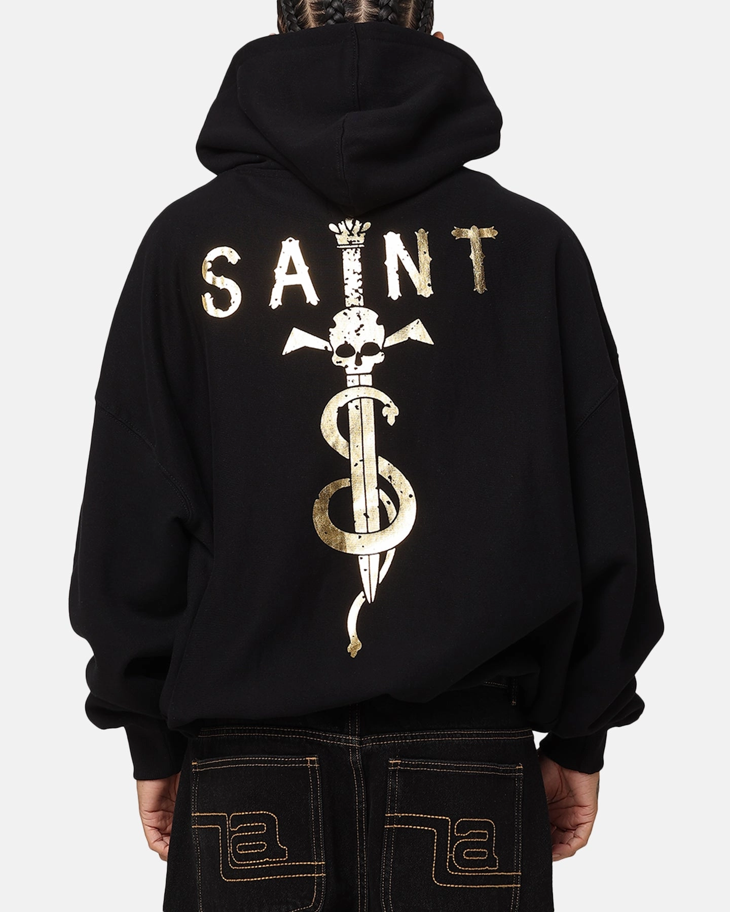 Pika like Saint Morta Daggers Premium Hoodie Black/Gold