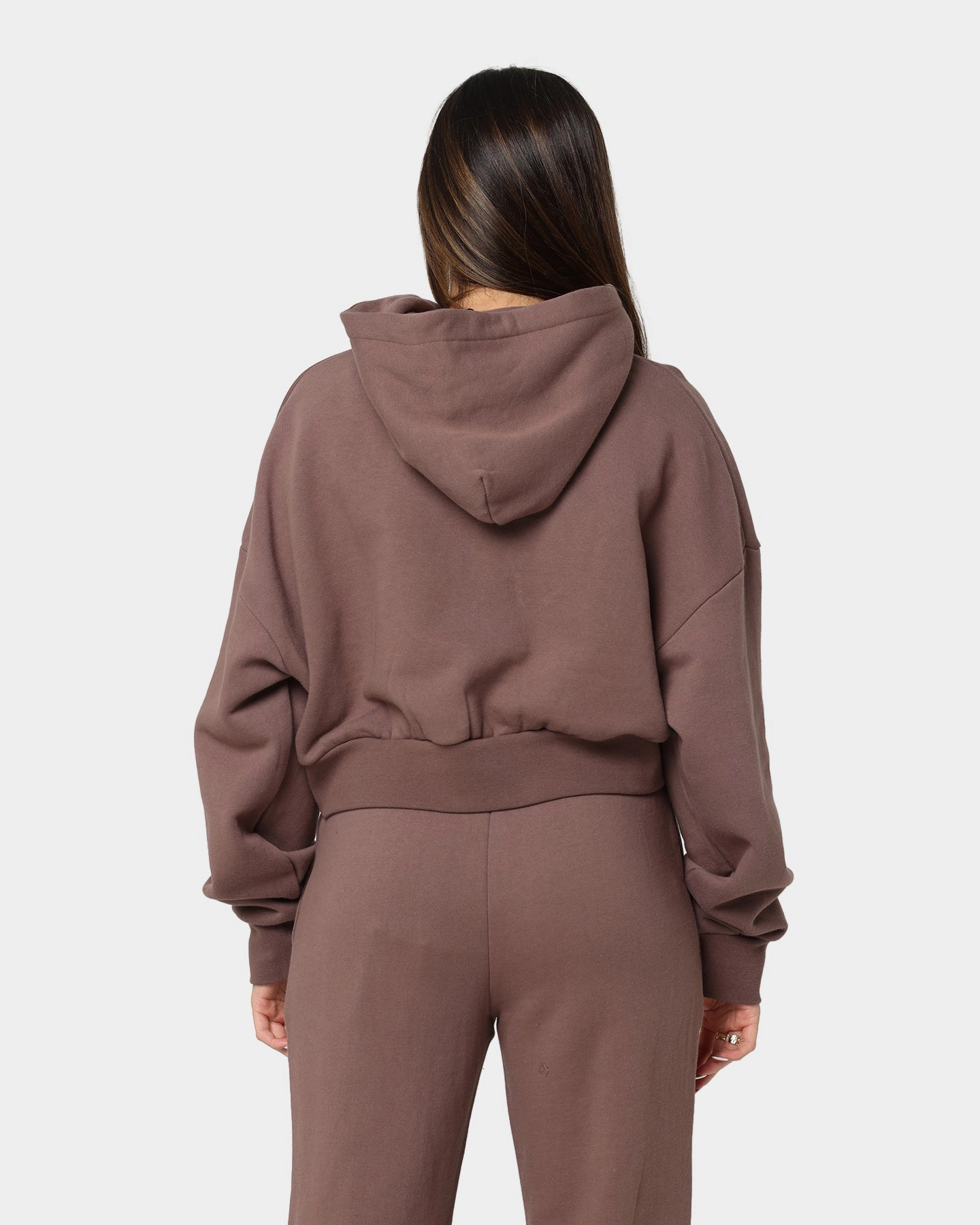 Stussy Women's Stock Hoodie Brown Oil