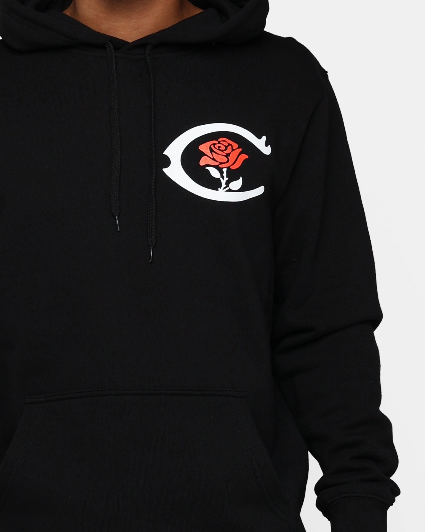 suitable for solo travel Weatherproof Shell Carre C-Rose Classic Hoodie Black