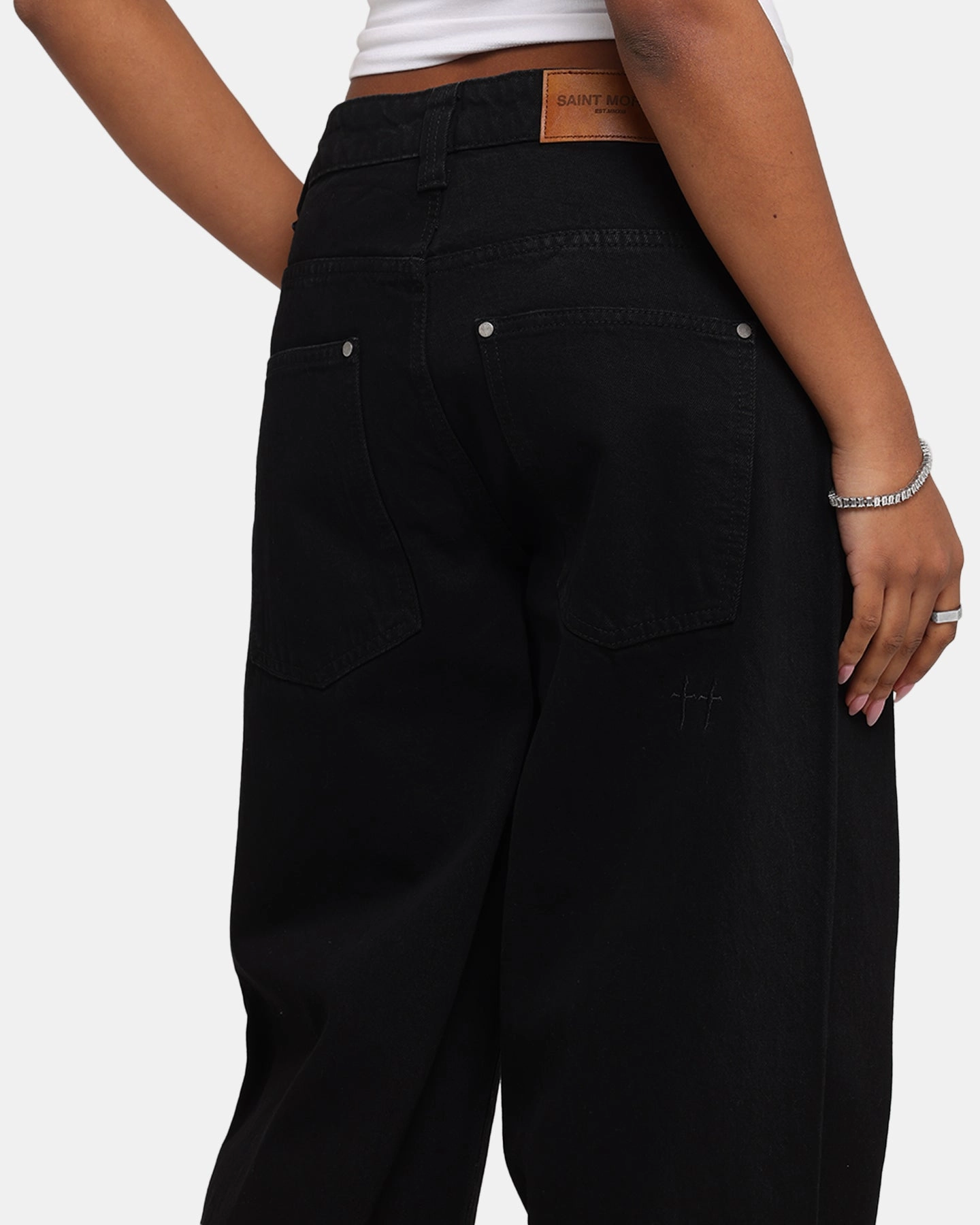 Saint Morta Amplus Jeans Black Stonewash General Option Affordable Durable