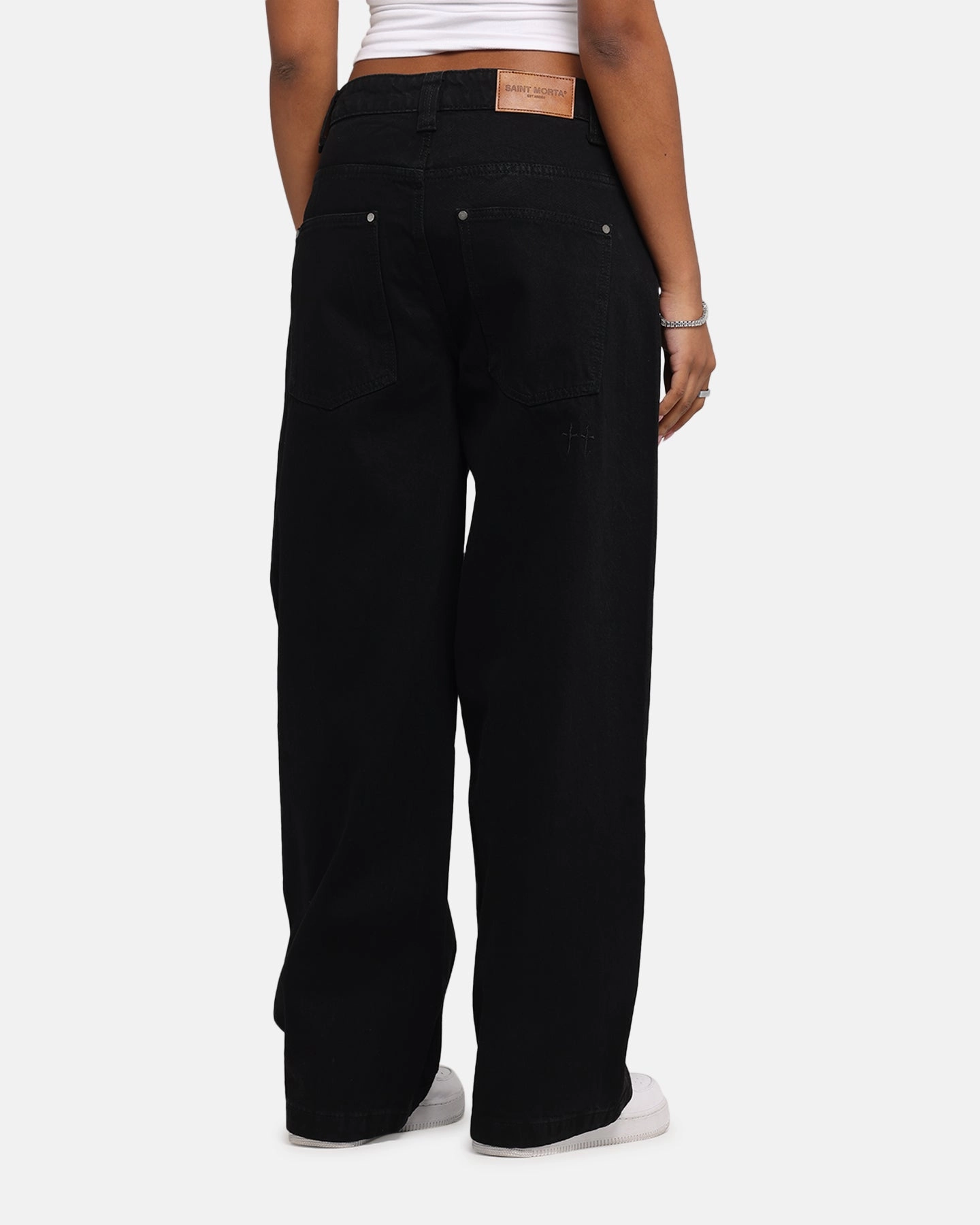 All-Purpose Use Saint Morta Amplus Jeans Black Stonewash