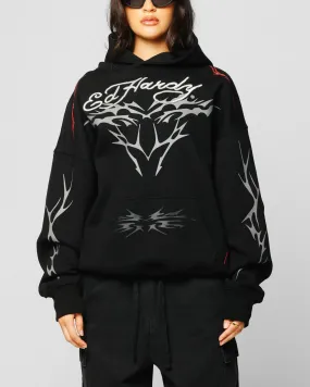 Ed Hardy Electric Hoodie Black Youth