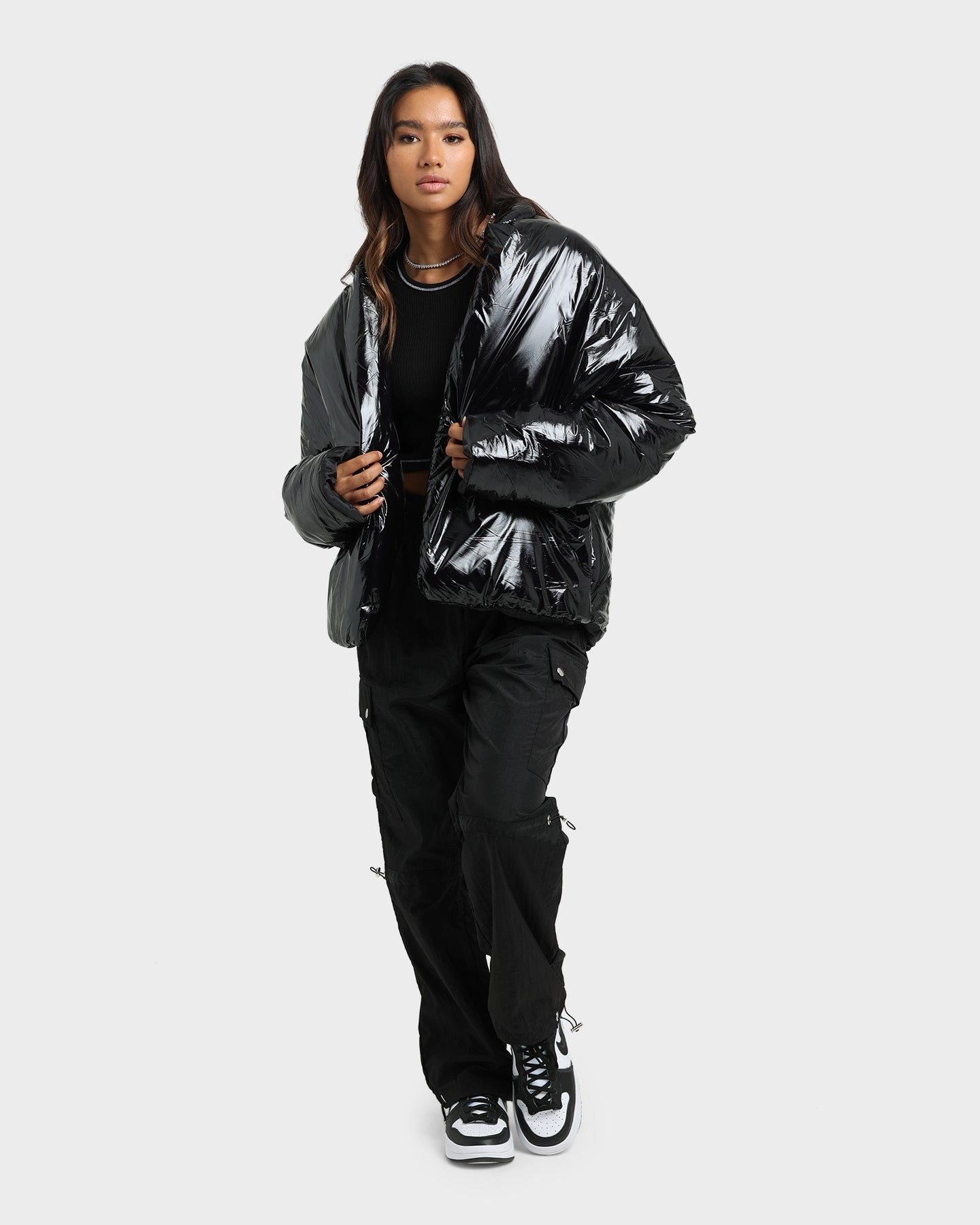 Club Paradise  Paxton Puffer Jacket Black Honor plus-size