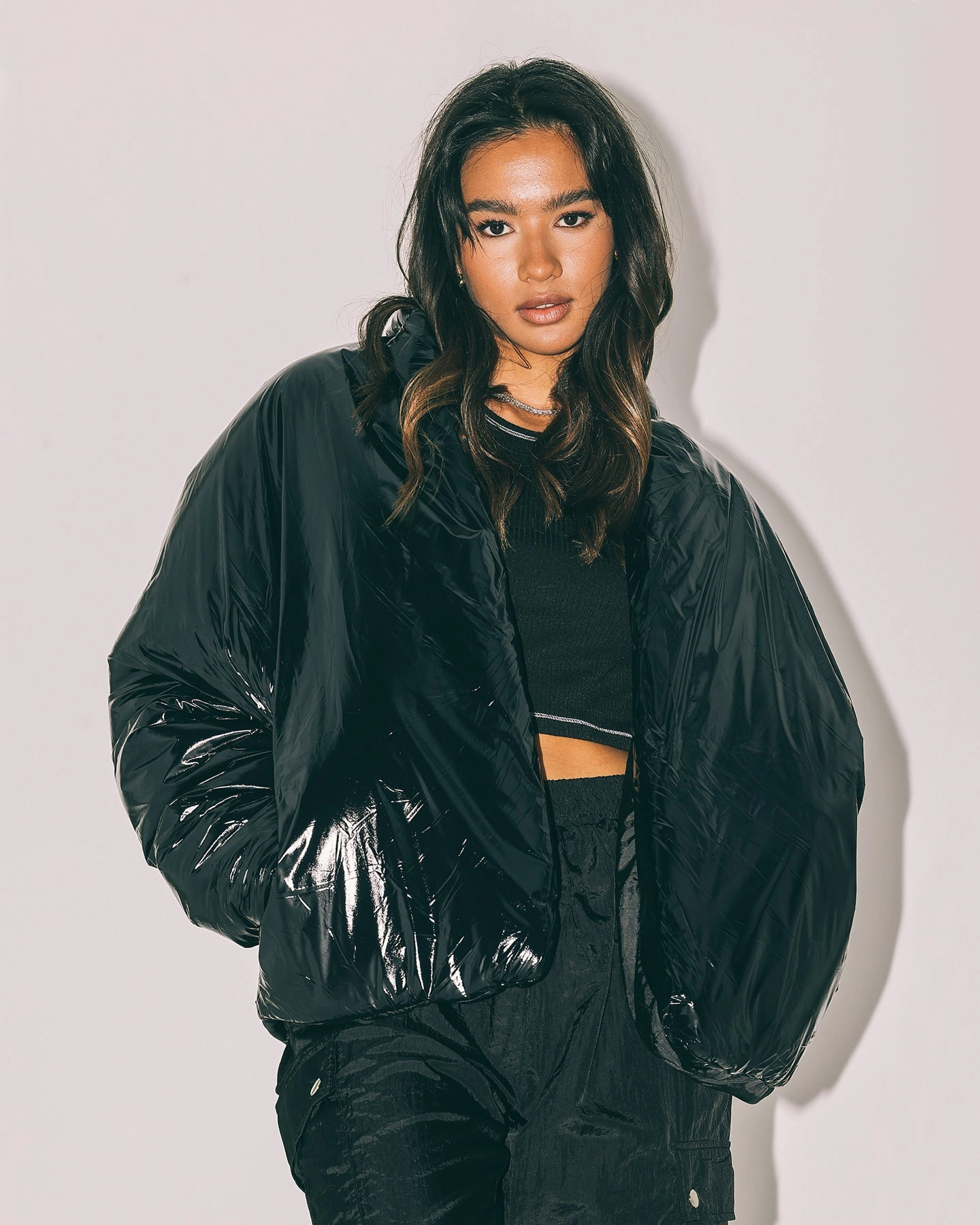 Club Paradise  Paxton Puffer Jacket Black Lightweight Construction Exclusive